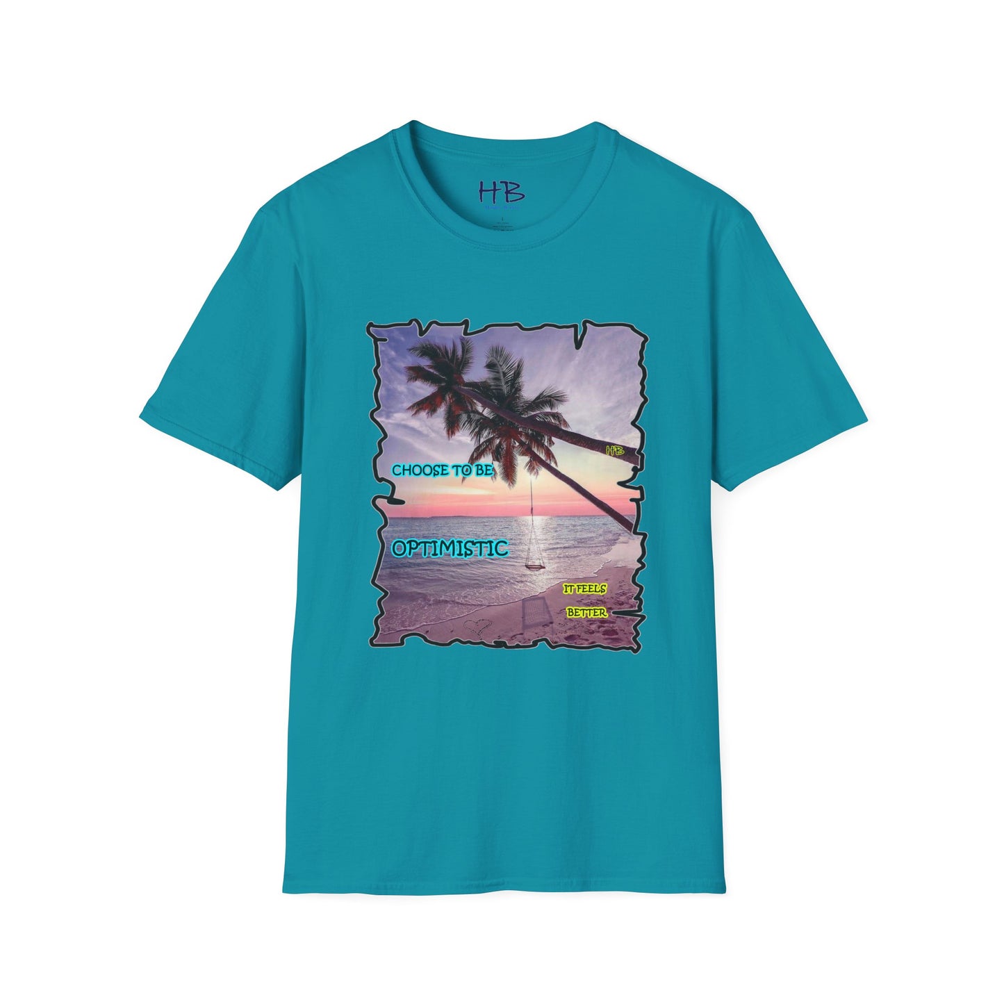Embrace the Radiant Sunset by Swinging Towards Positivity using The Power of Optimism:  Sandy Beach Serenity Nature's Beauty Unleashed using Optimism in Every Stitch on the Horizon