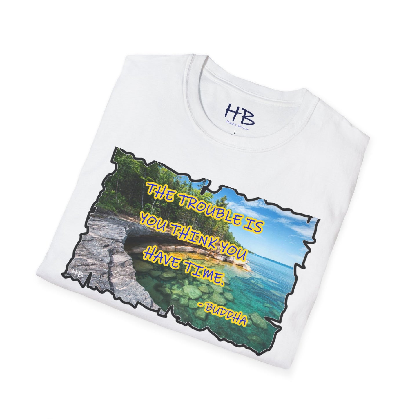 Buddha's Timeless Horizon Harmony; Philosophical Mirage Ethereal Lake Sunset Discourse 6