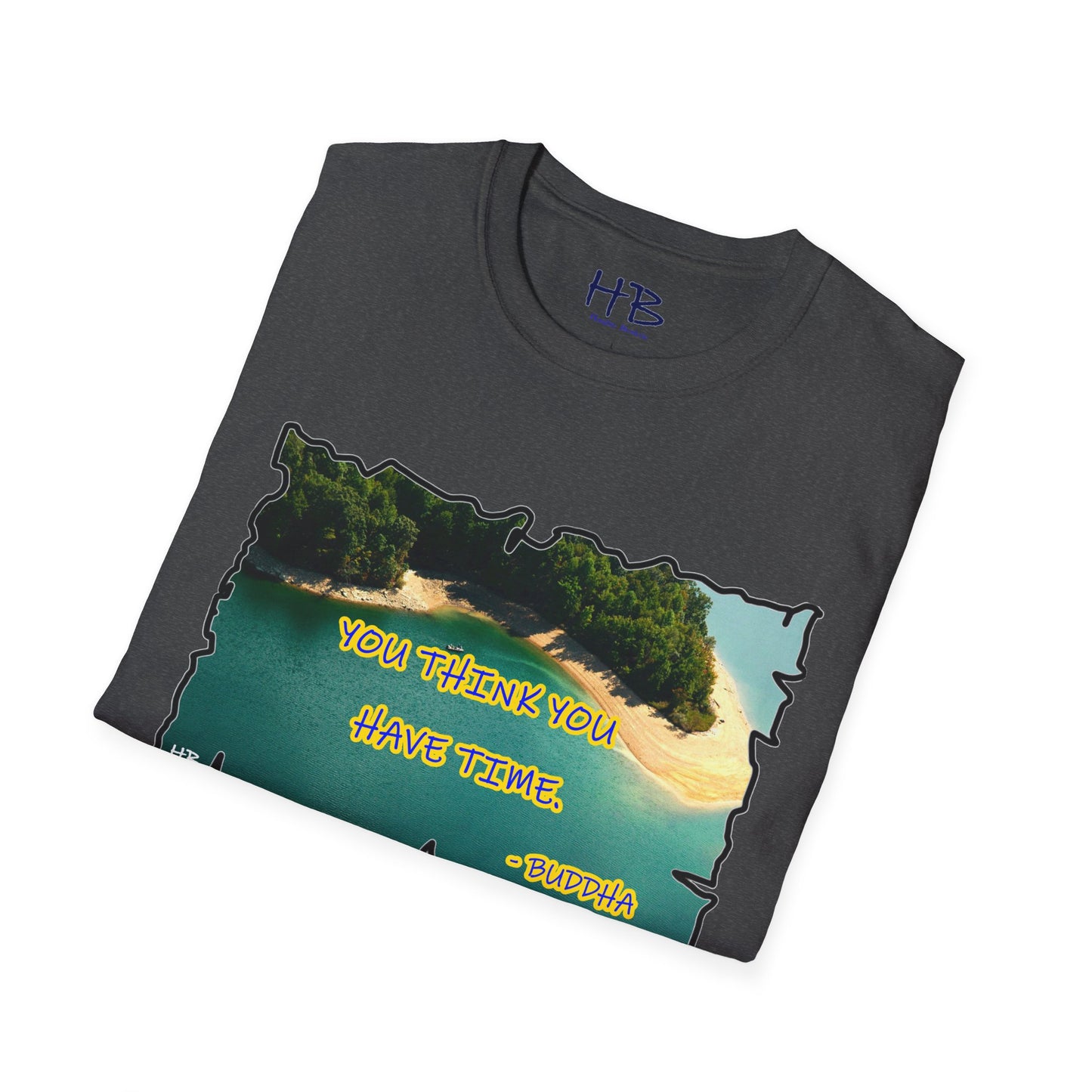 Buddha's Timeless Horizon Harmony; Philosophical Mirage Ethereal Lake Sunset Discourse 7