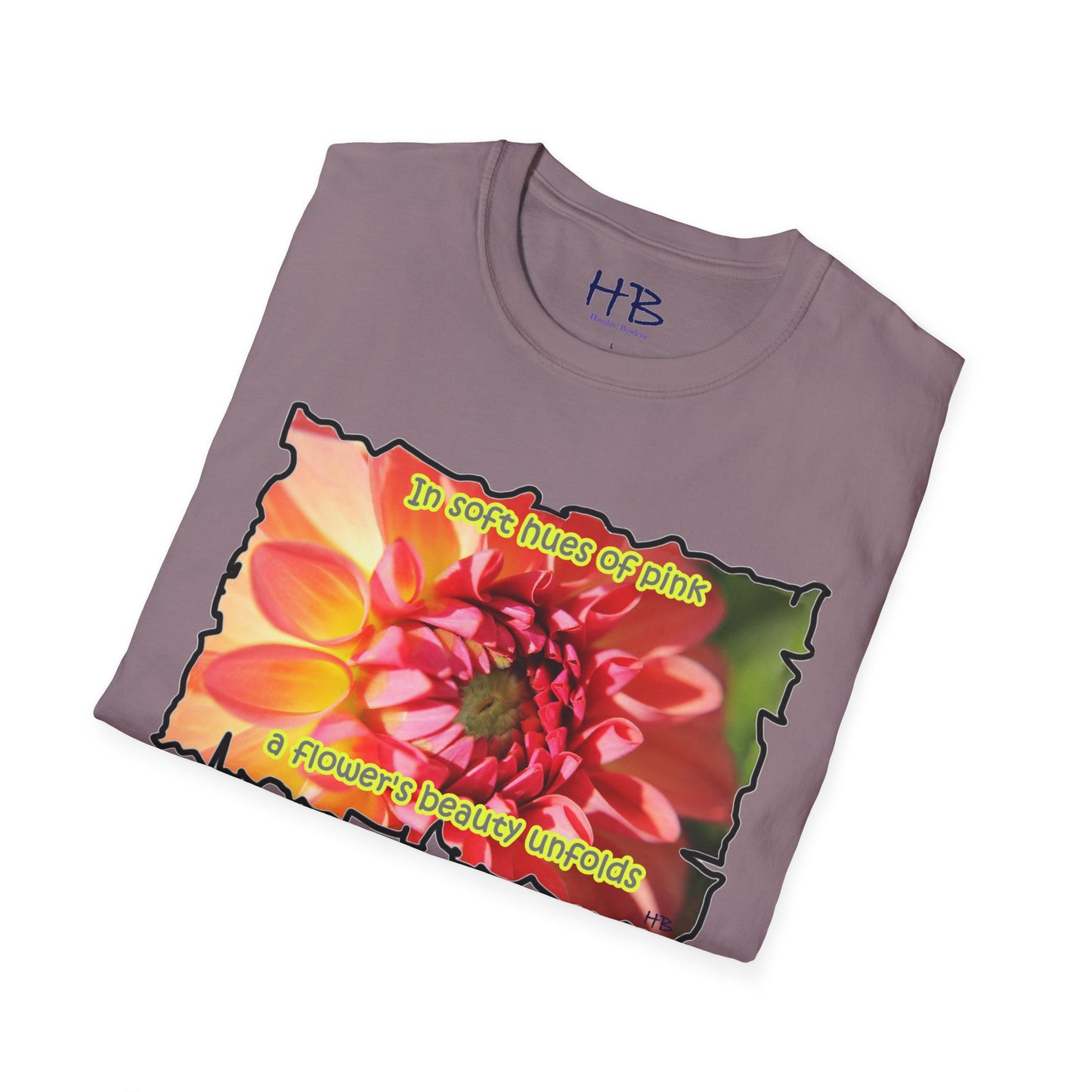 Experience the gentle allure as a pink flower gracefully reveals its exquisite beauty in soft shades of pink