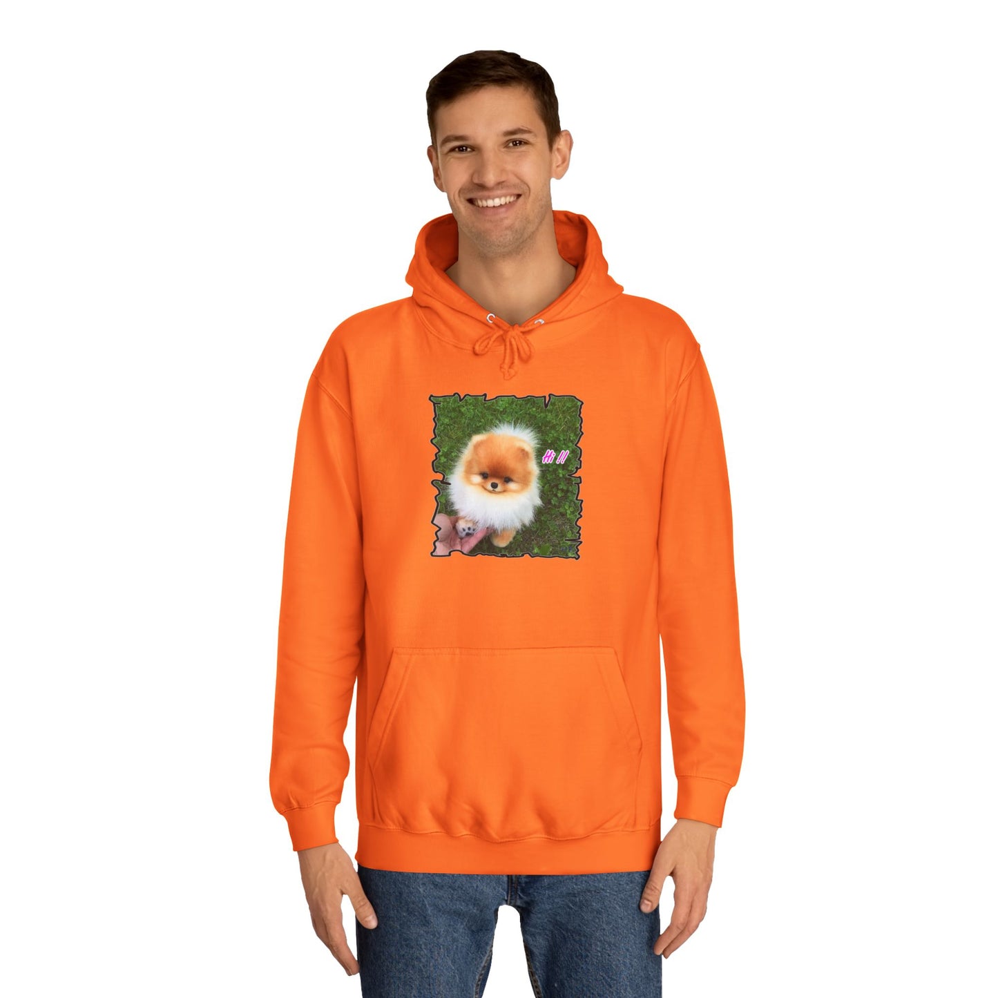 "Hi !!" Tiny adorable Bichon Maltese (Hoodie - Cozy and Durable)