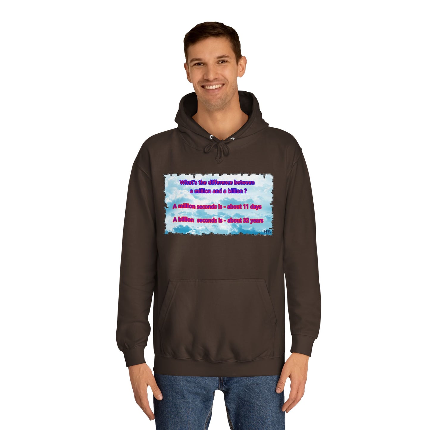 Get Yours Now -- Difference between million and billion calculated in seconds (Hoodie - Cozy and Durable)