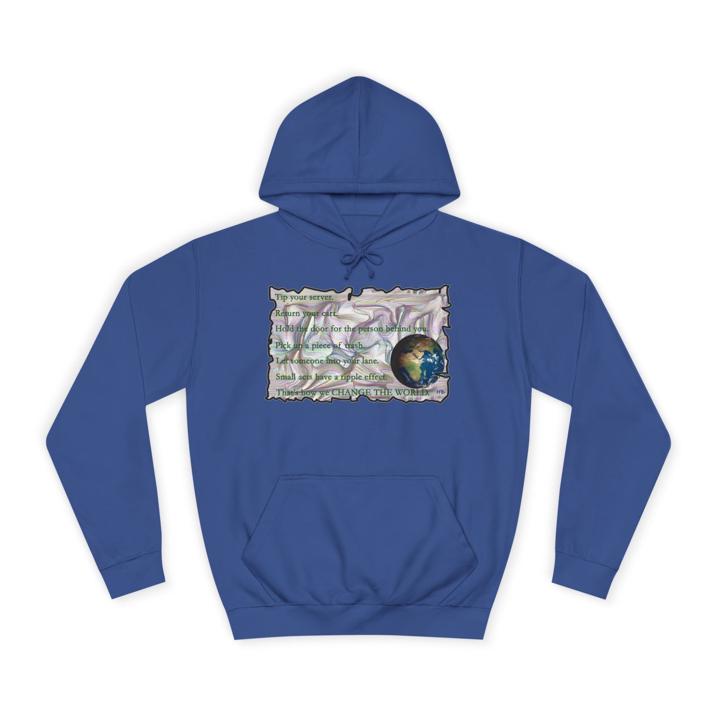 Take Action to Change the World Ripple Effect (Hoodie - Cozy and Durable)