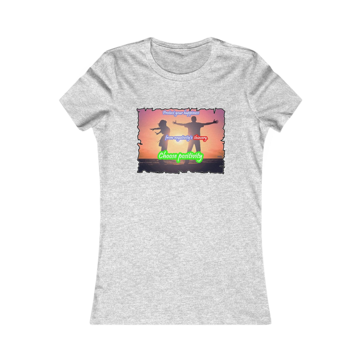 Choose positivity from negativity's thievery (Women - Premium Cotton Tee)
