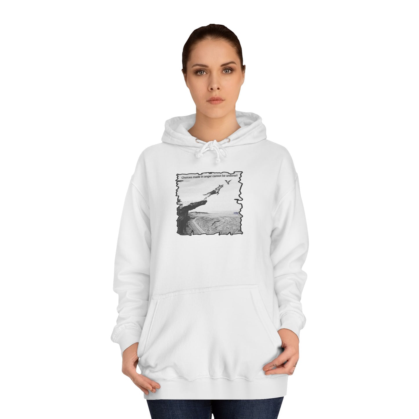 UnWise Woof Cliffhanger Choice Anger's Edge (Hoodie - Cozy and Durable)