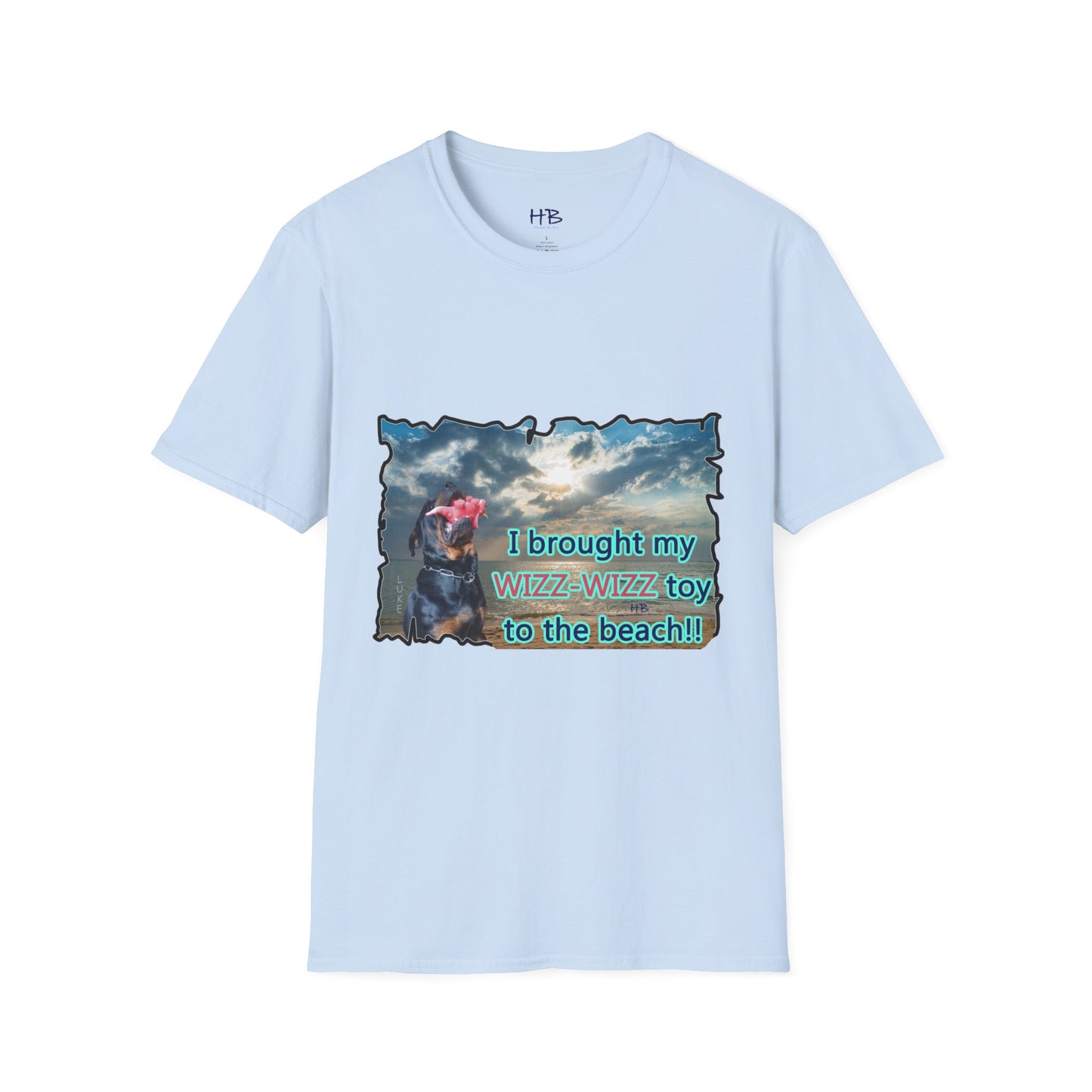 Luke (male Rothweiler) & Wizz Wizz at the beach