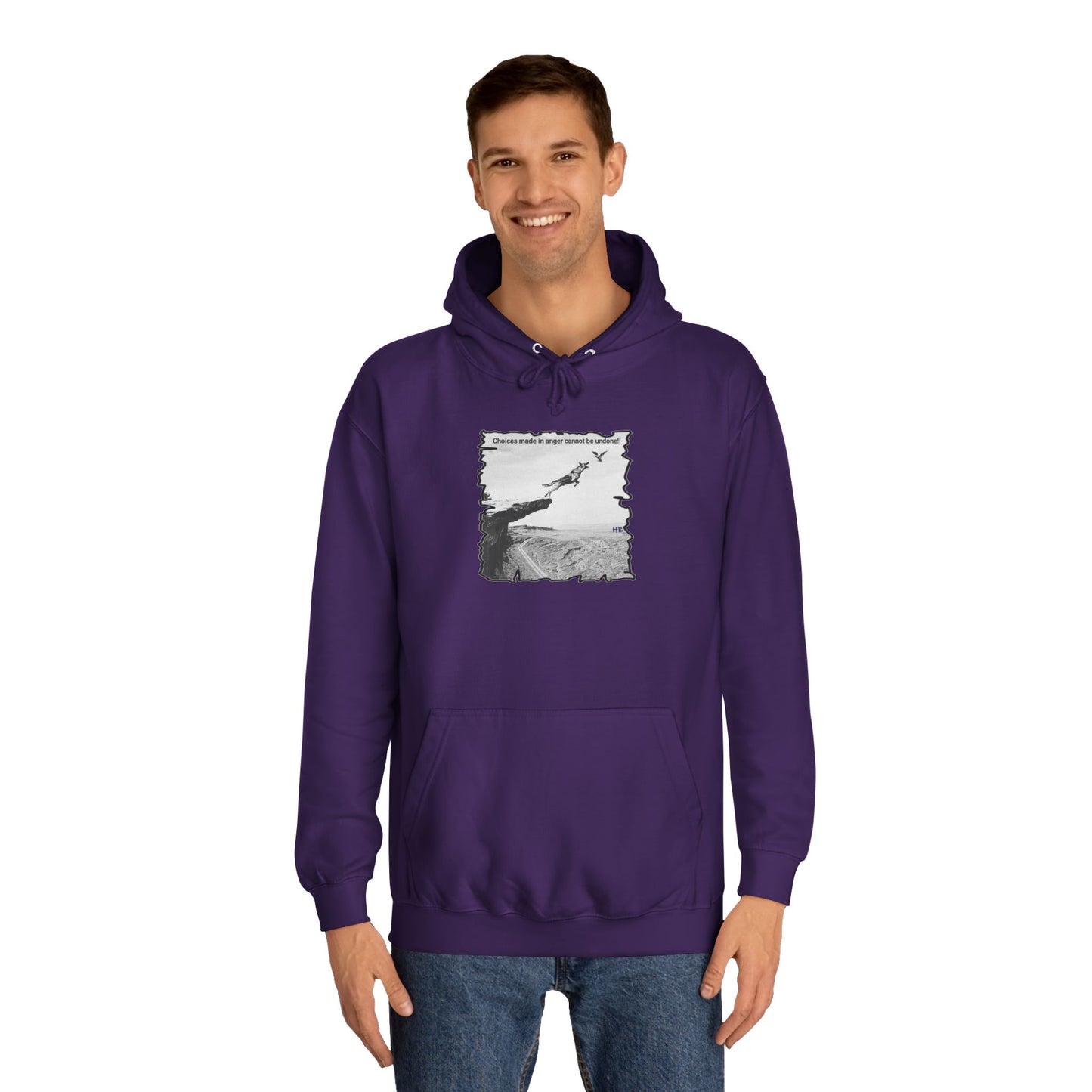 UnWise Woof Cliffhanger Choice Anger's Edge (Hoodie - Cozy and Durable)