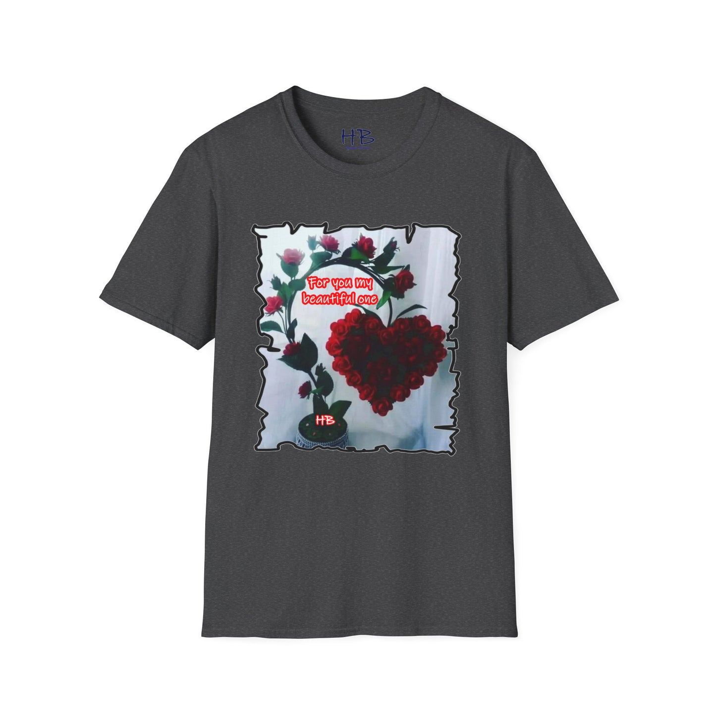 A Botanical Elegance Wearable Ode to Love; A Red Heart Rhapsody Floral Symphony Romantic Reverie