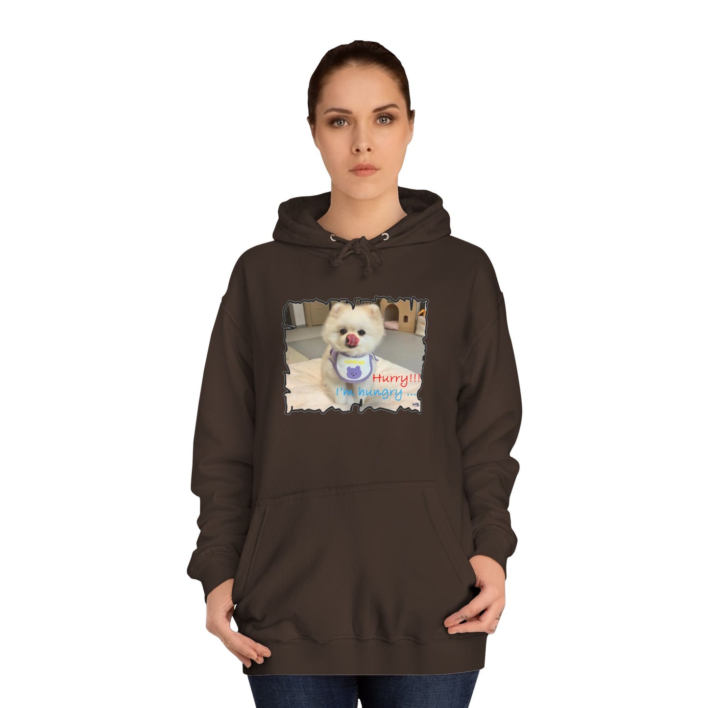 Bichon Maltese "Hurry, I'm hungry!!!" (Hoodie - Cozy and Durable)