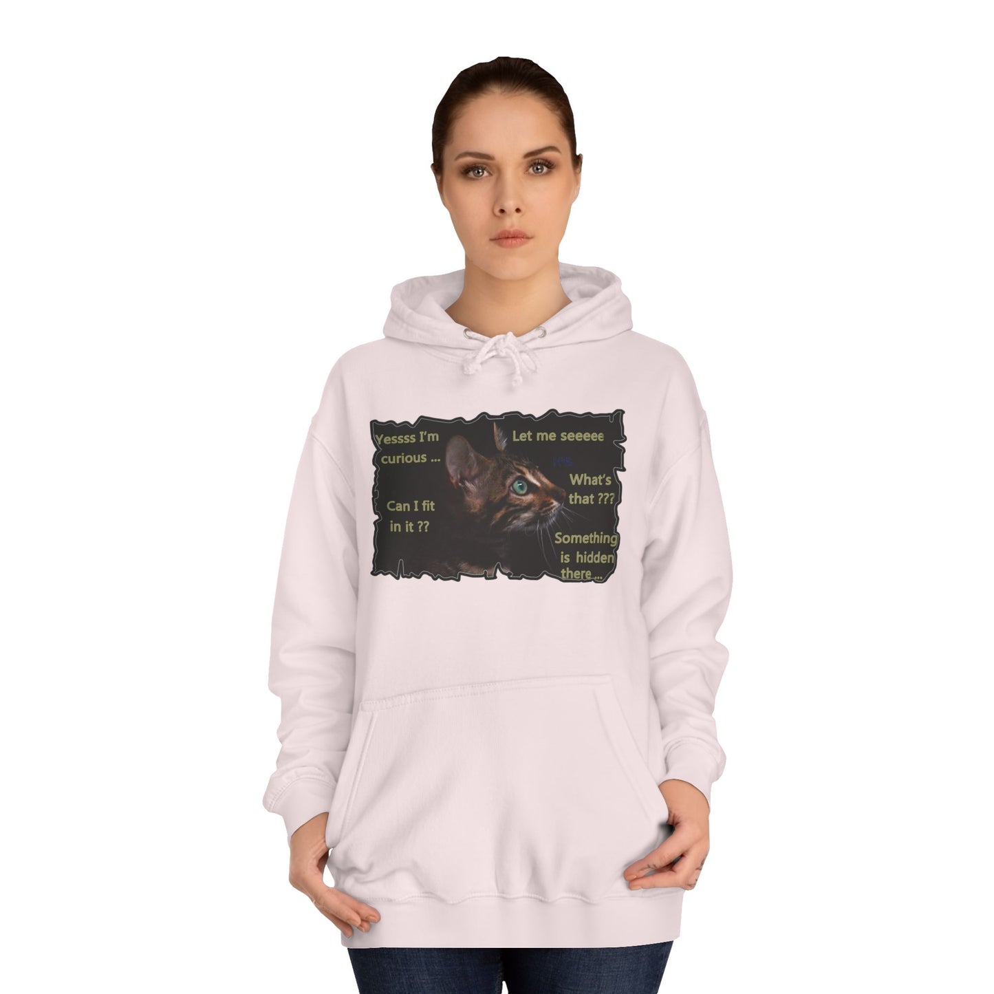 Get Yours Now -- Kitten curiosity and care free (Hoodie - Cozy and Durable)