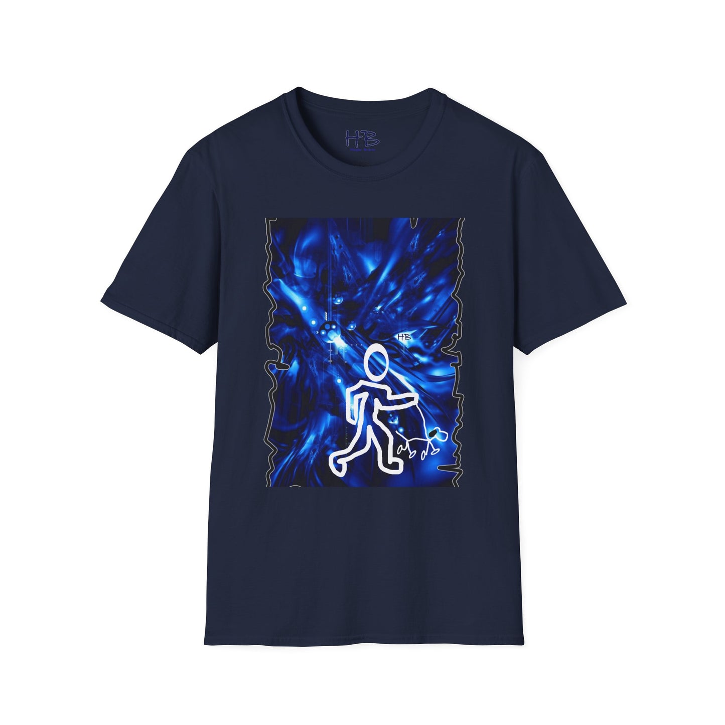 The Artistic Threads of Unity Elegance: Dark Blue and White Walking with  A Tale of Togetherness Purpose Stickman with dog