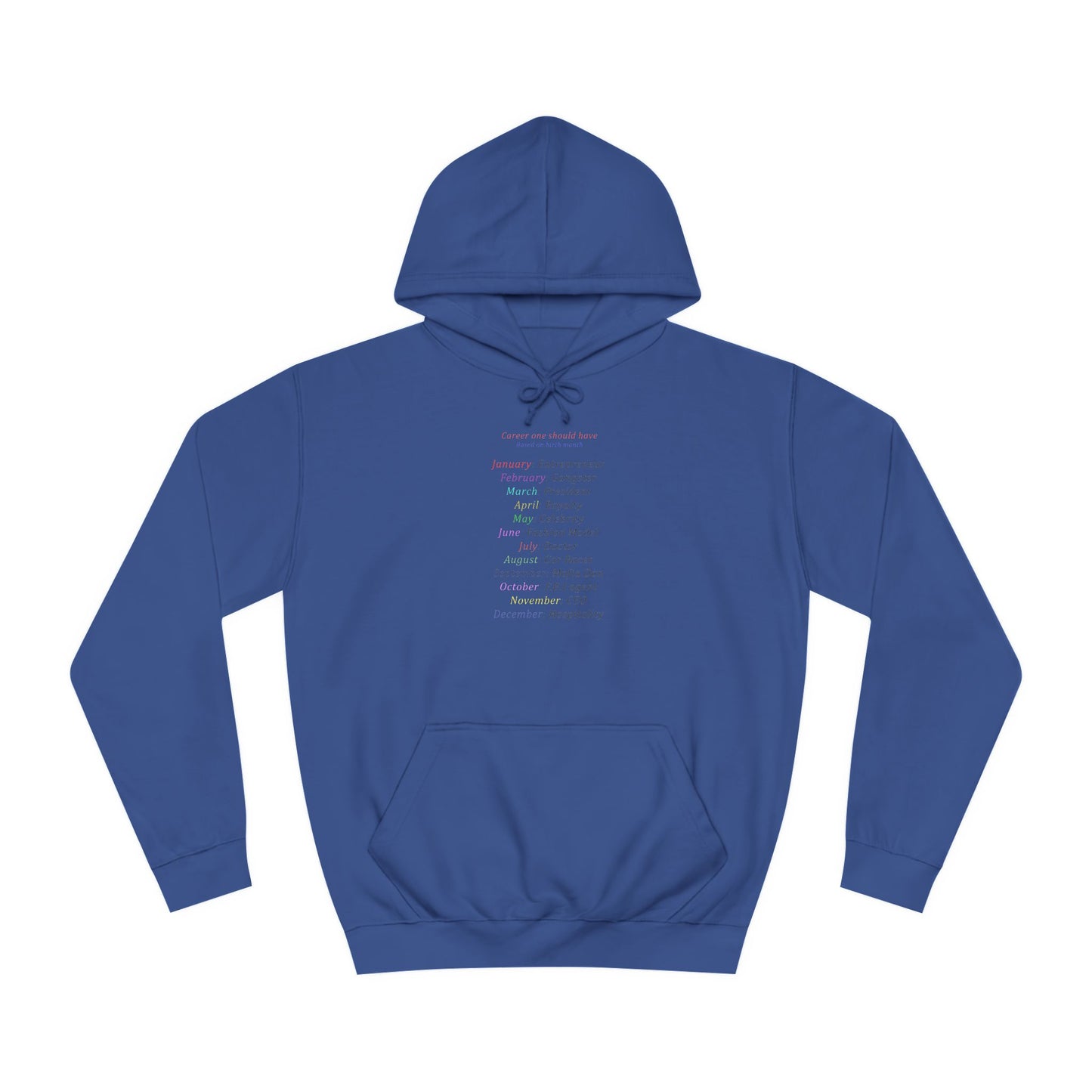Birth Month Career Pride (Hoodie - Cozy and Durable)