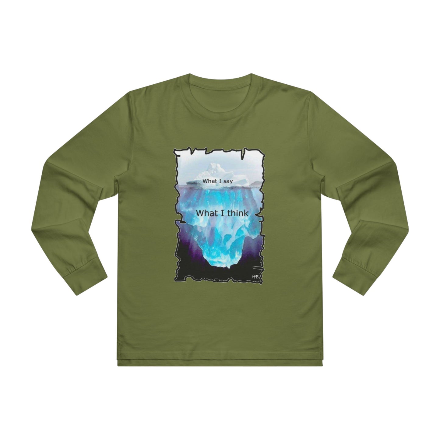 Below the Surface Veiled Verbalization (Men's Base Longsleeve Tee - All-Season Wear)