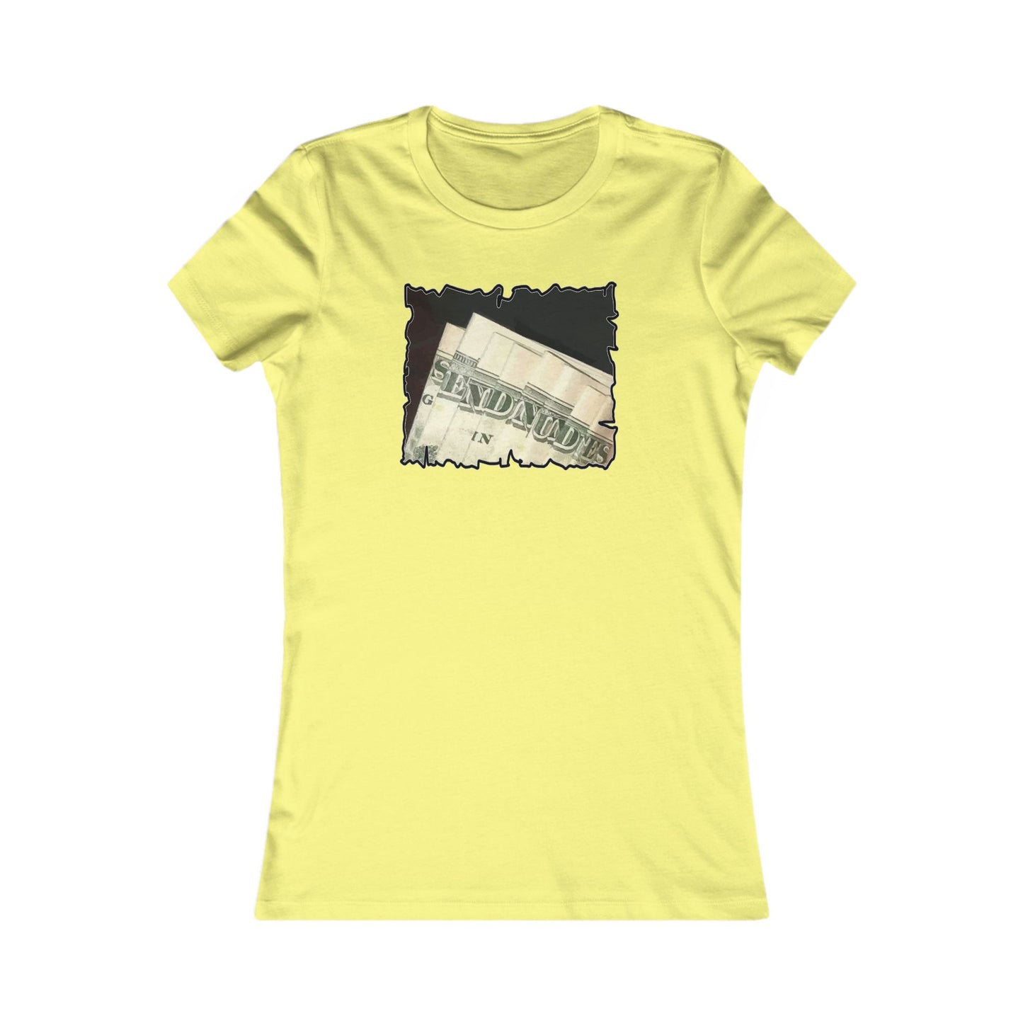 Dollars Speak Louder with Bold Humor requesting The Playful 'Send Nude$$' (Women - Premium Cotton Tee)
