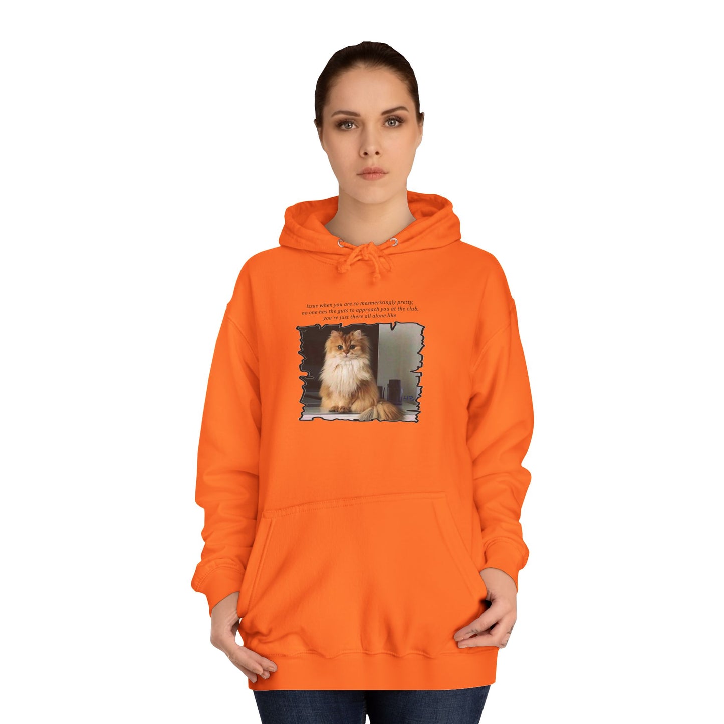 Get Yours Now -- Mesmerizing Lonely Kitty (Hoodie - Cozy and Durable)