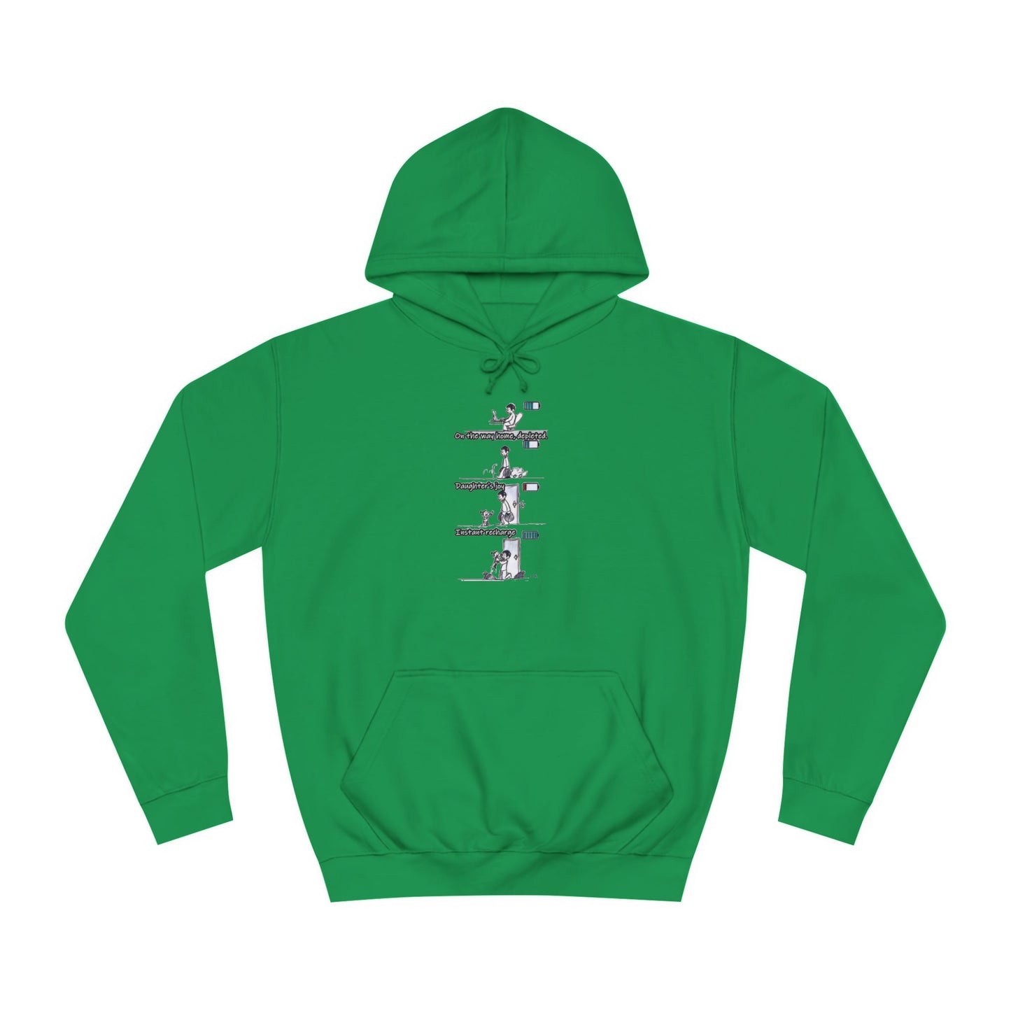 Get Yours Now -- Life's Canvas Daily Energies Unleashed; Day in, Day Out From Office to Home using Threads of Resilience (Hoodie - Cozy and Durable)