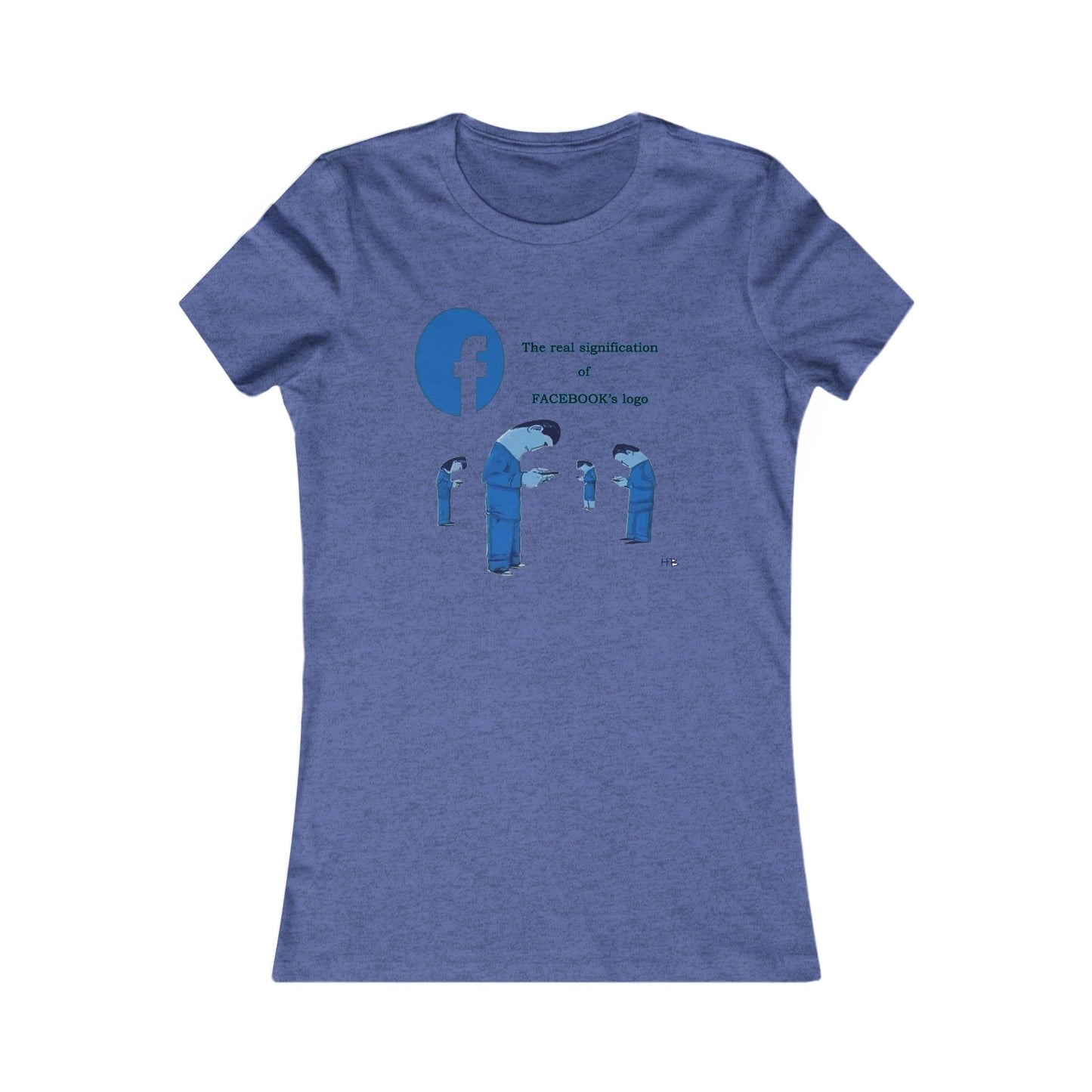 Behind the Logo Unveiling the True Facebook (Women - Premium Cotton Tee)