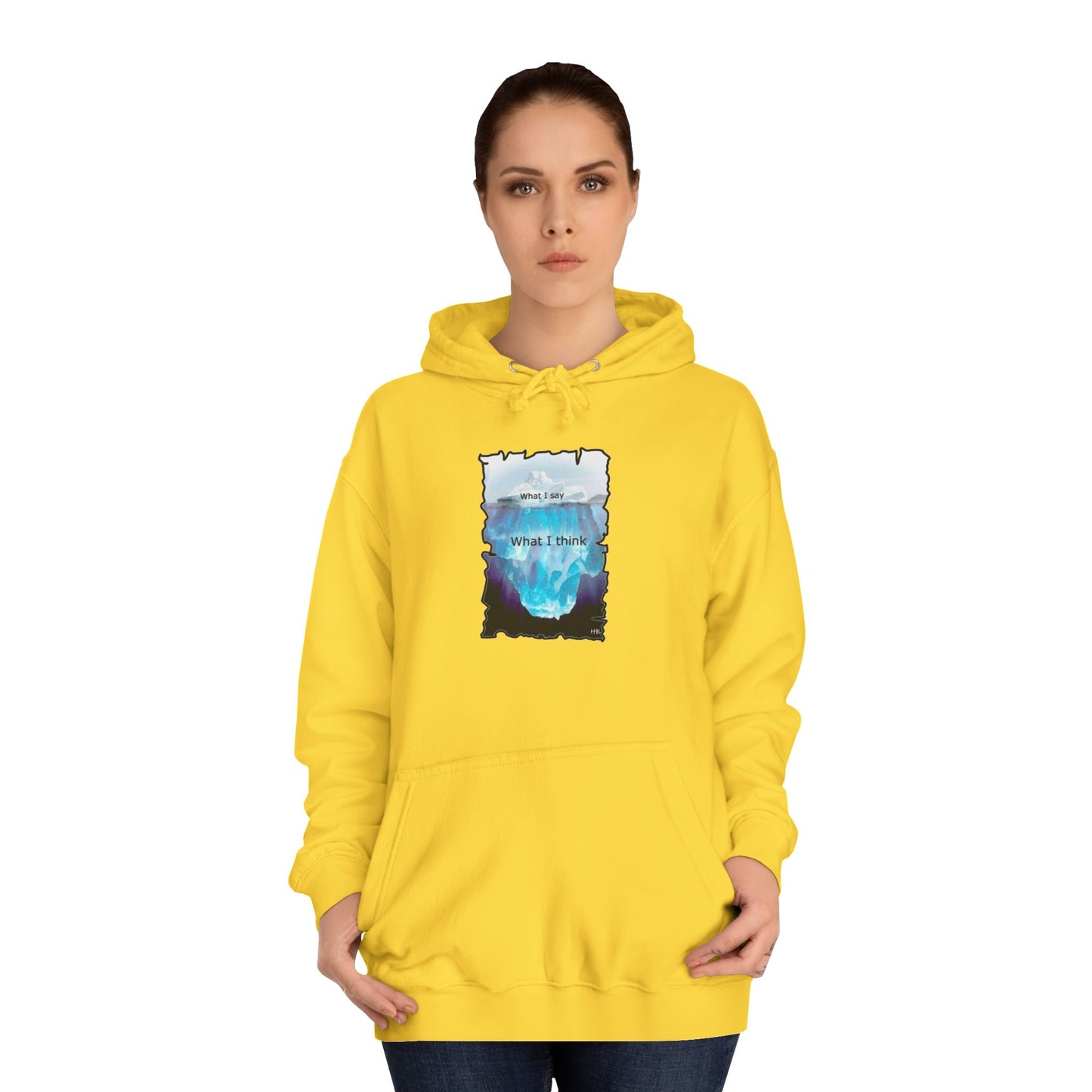 Below the Surface Veiled Verbalization (Hoodie - Cozy and Durable)