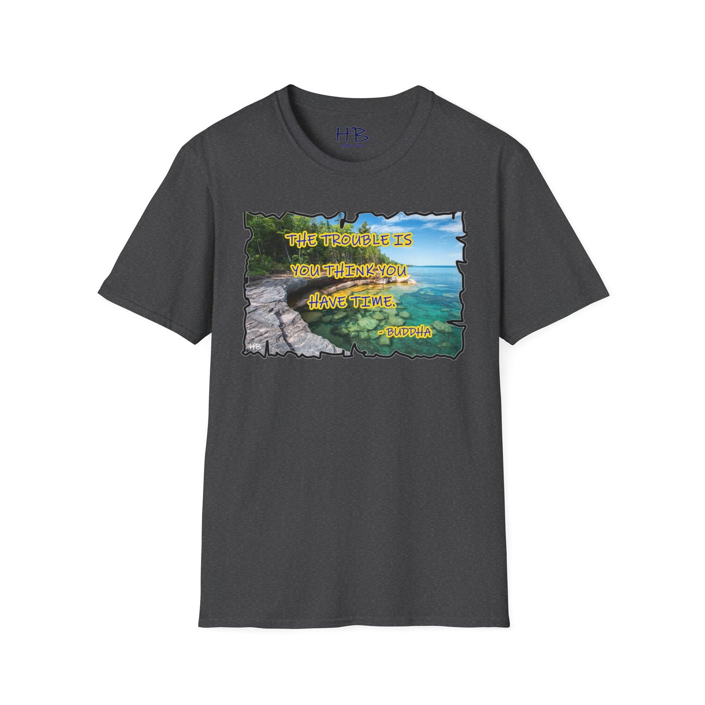 Buddha's Timeless Horizon Harmony; Philosophical Mirage Ethereal Lake Sunset Discourse 6