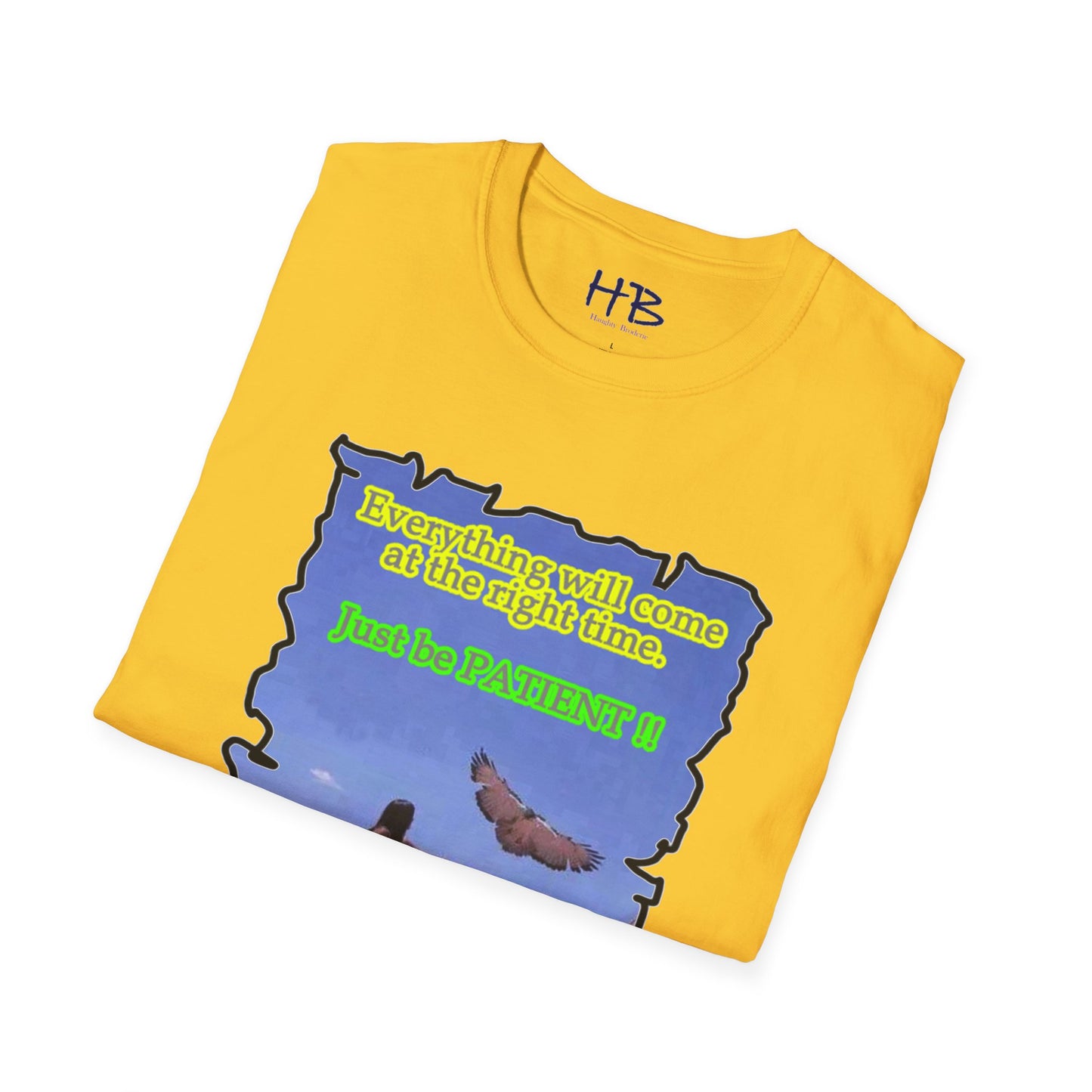 Patience is the solution and avoidance to many problems. Native American lady with large bird