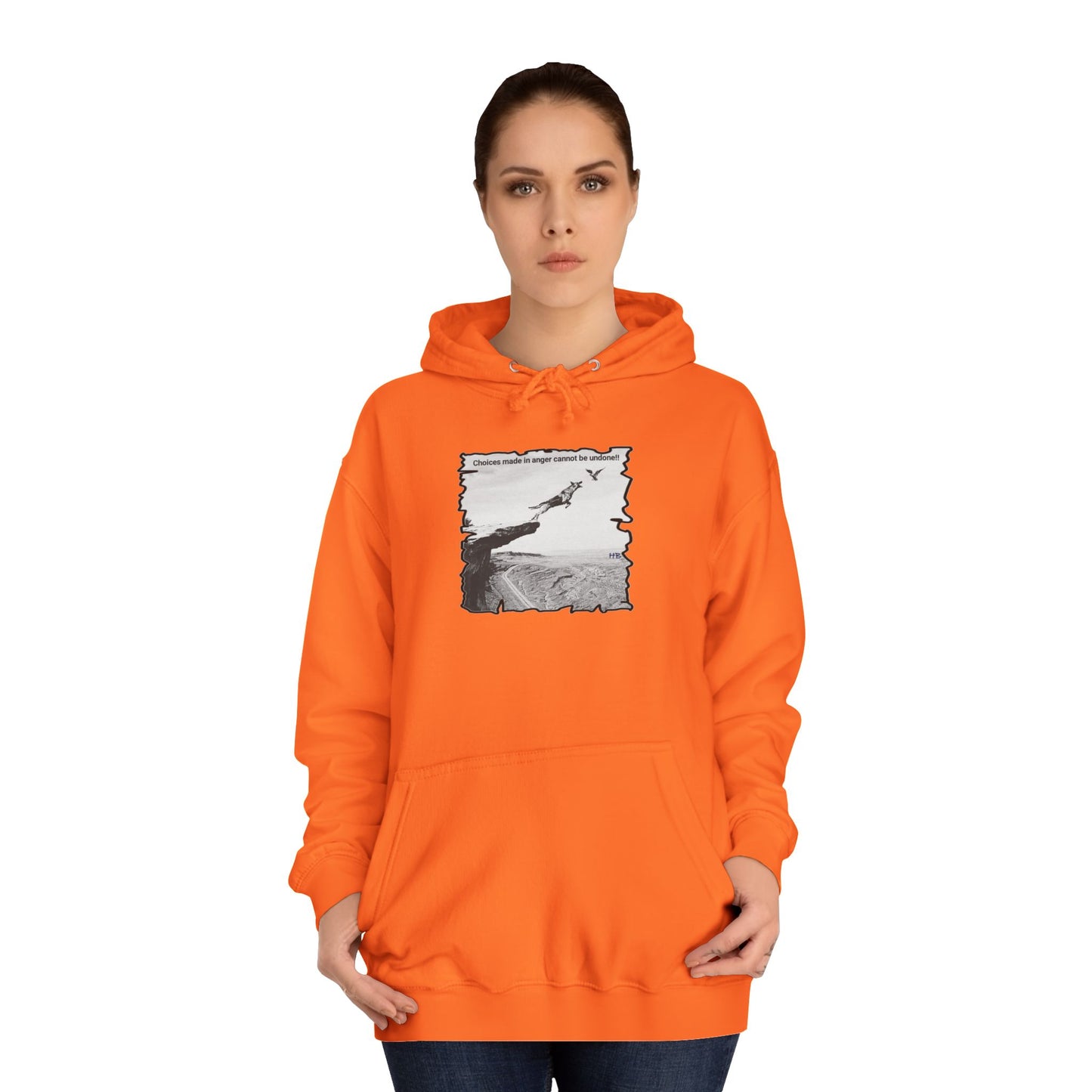 UnWise Woof Cliffhanger Choice Anger's Edge (Hoodie - Cozy and Durable)