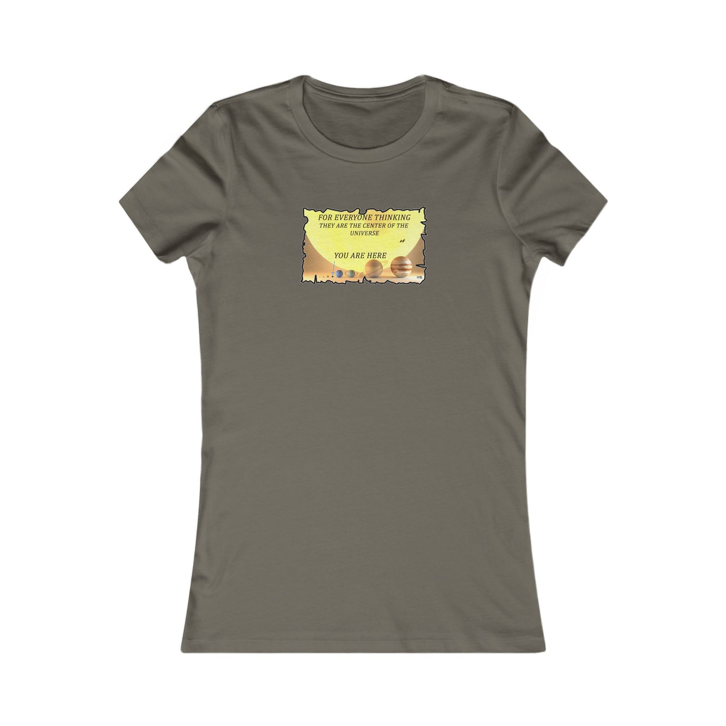 Center of the Universe Reality Check using Galactic Humor 2 (Women - Premium Cotton Tee)