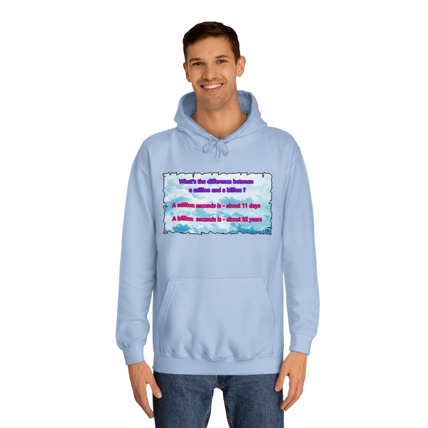 Get Yours Now -- Difference between million and billion calculated in seconds (Hoodie - Cozy and Durable)