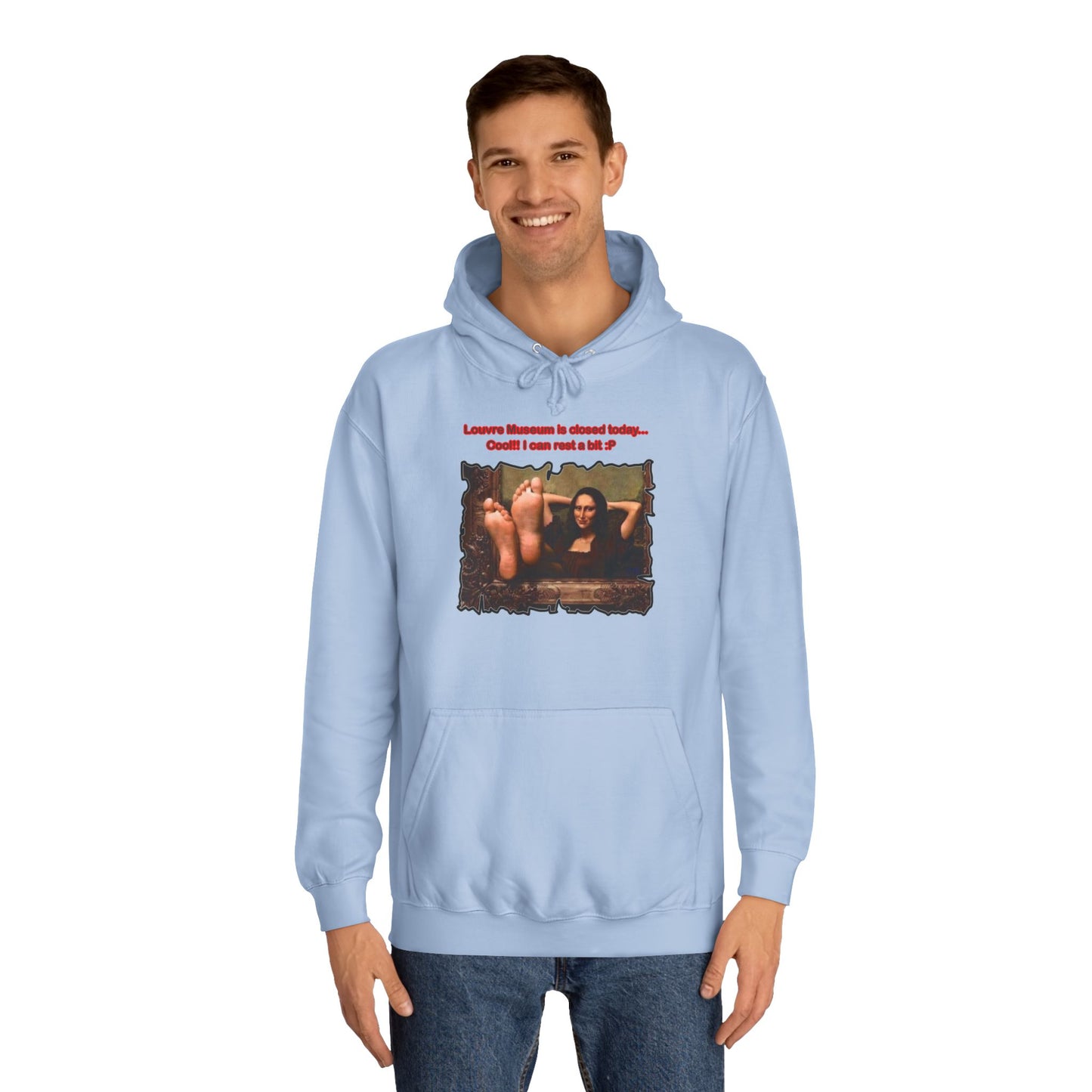 Get Yours Now -- Mischievous Playful Mona Lisa (Hoodie - Cozy and Durable)