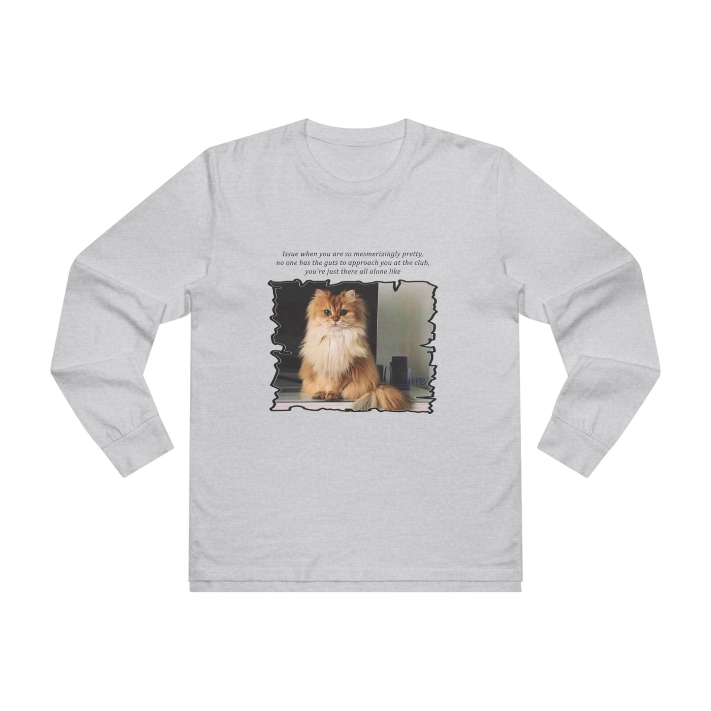 Get Yours Now -- Mesmerizing Lonely Kitty (Men's Base Longsleeve Tee - All-Season Wear)