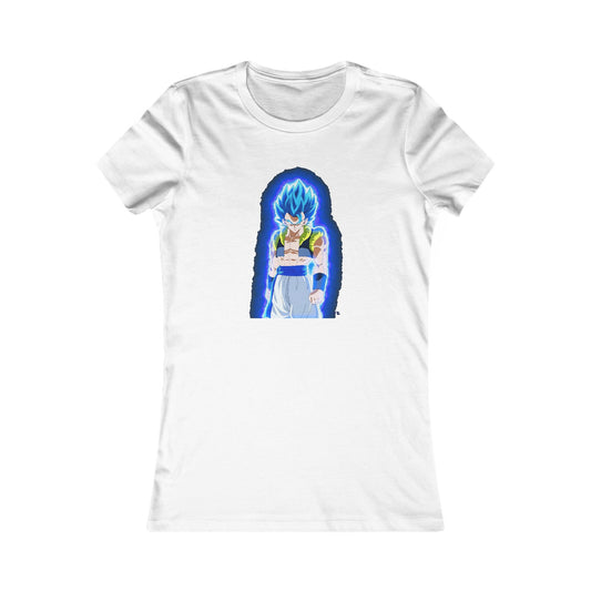 Superhero in Blue in max level (Women - Premium Cotton Tee)