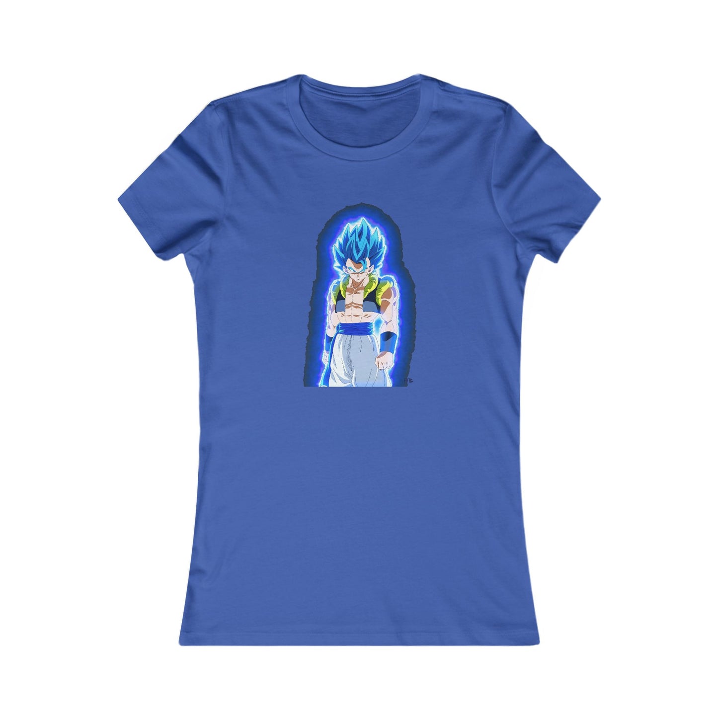 Superhero in Blue in max level (Women - Premium Cotton Tee)