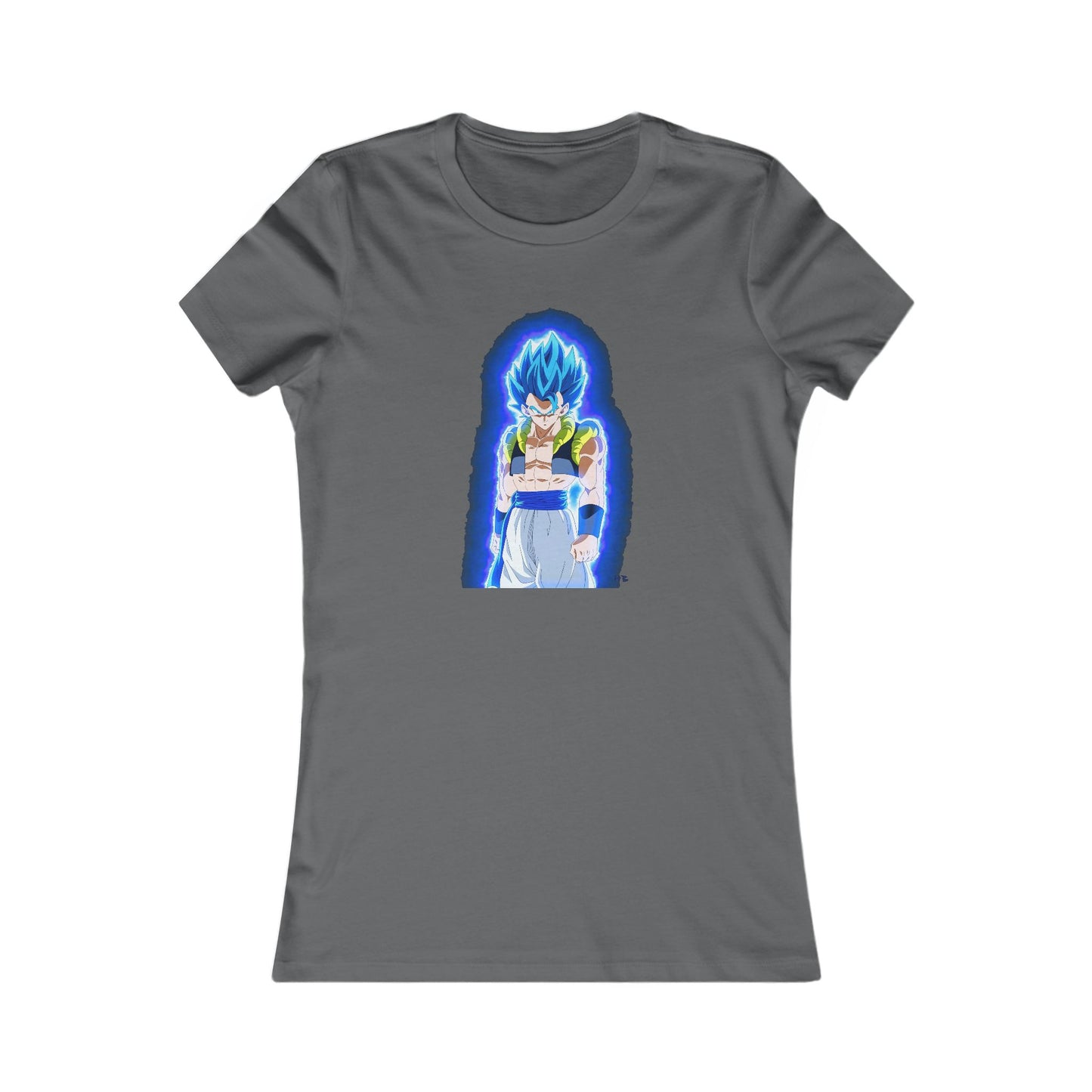 Superhero in Blue in max level (Women - Premium Cotton Tee)