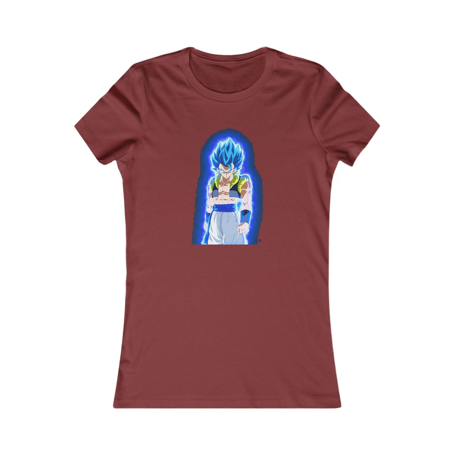 Superhero in Blue in max level (Women - Premium Cotton Tee)