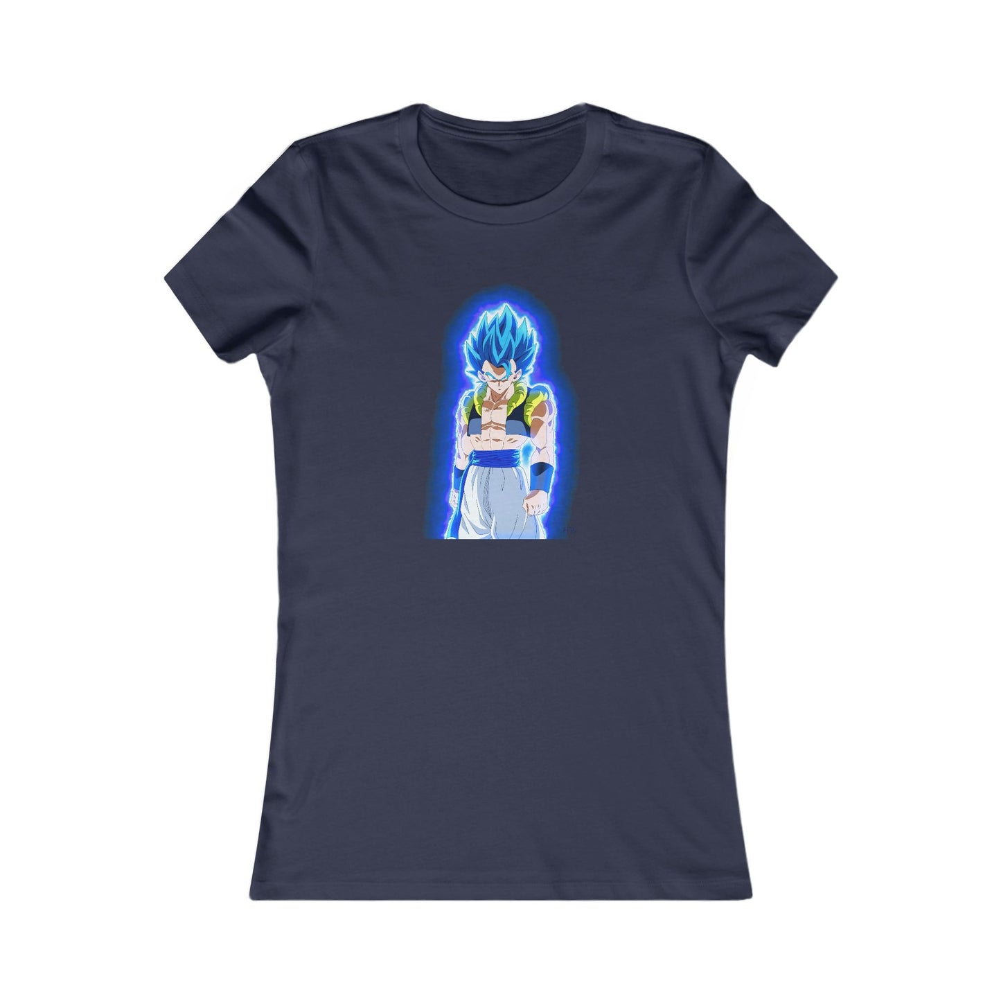 Superhero in Blue in max level (Women - Premium Cotton Tee)