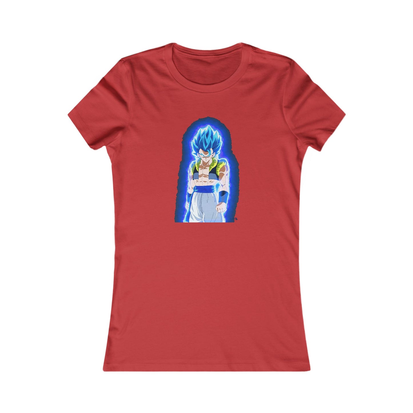 Superhero in Blue in max level (Women - Premium Cotton Tee)