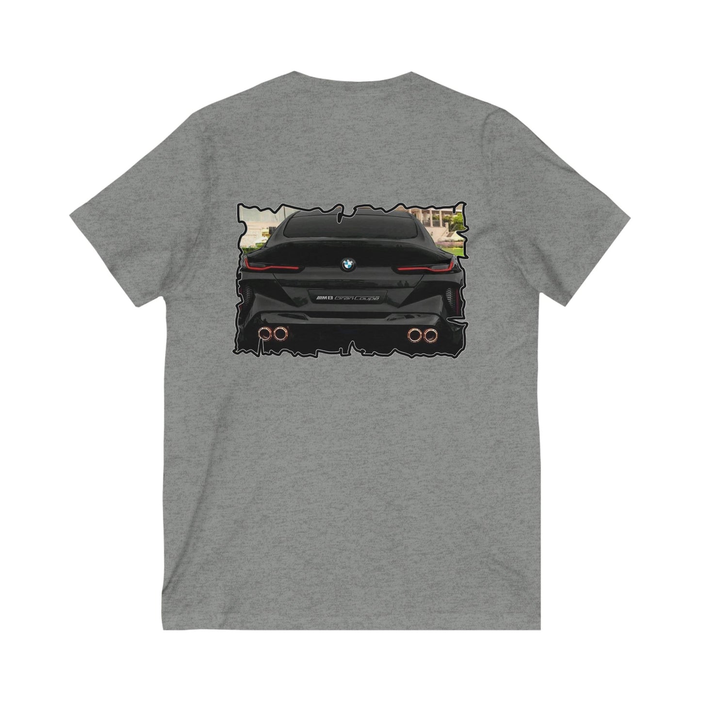 Exquisite BMW M8 Gran Coupe (Unisex Jersey Short Sleeve V-neck - Comfortable Everyday Wear)