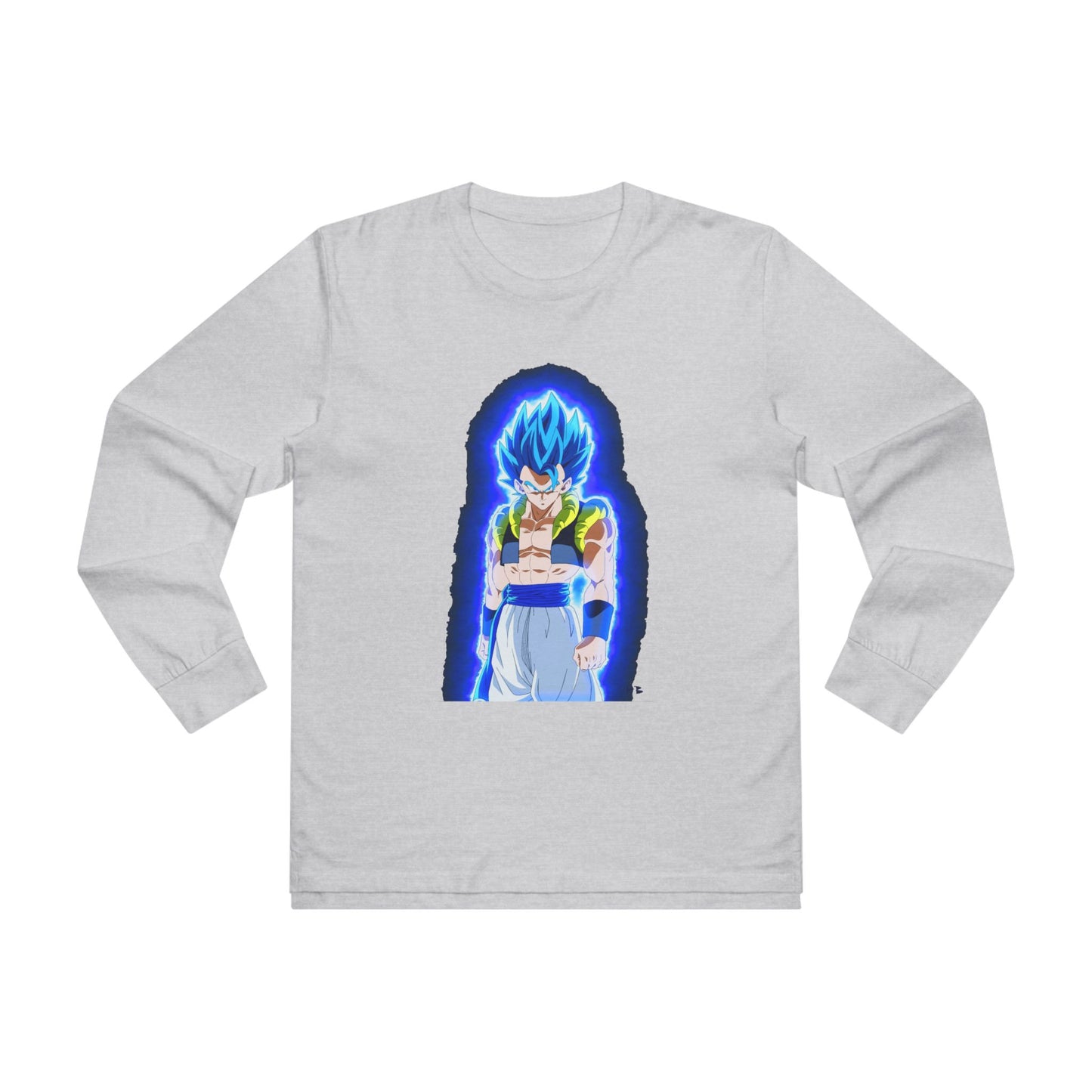 Superhero in Blue in max level (Men's Base Longsleeve Tee - All-Season Wear)