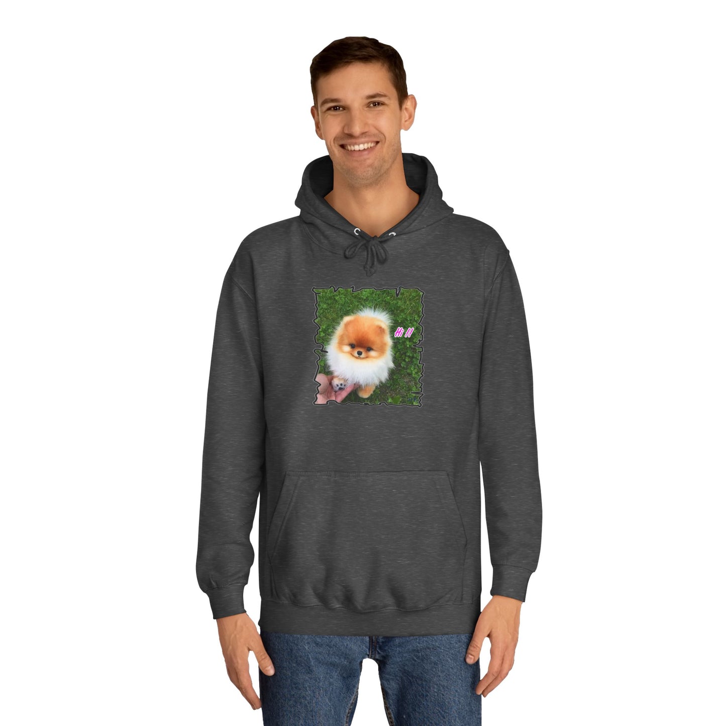 "Hi !!" Tiny adorable Bichon Maltese (Hoodie - Cozy and Durable)