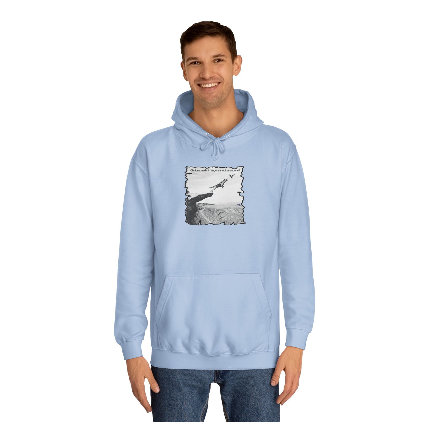 UnWise Woof Cliffhanger Choice Anger's Edge (Hoodie - Cozy and Durable)