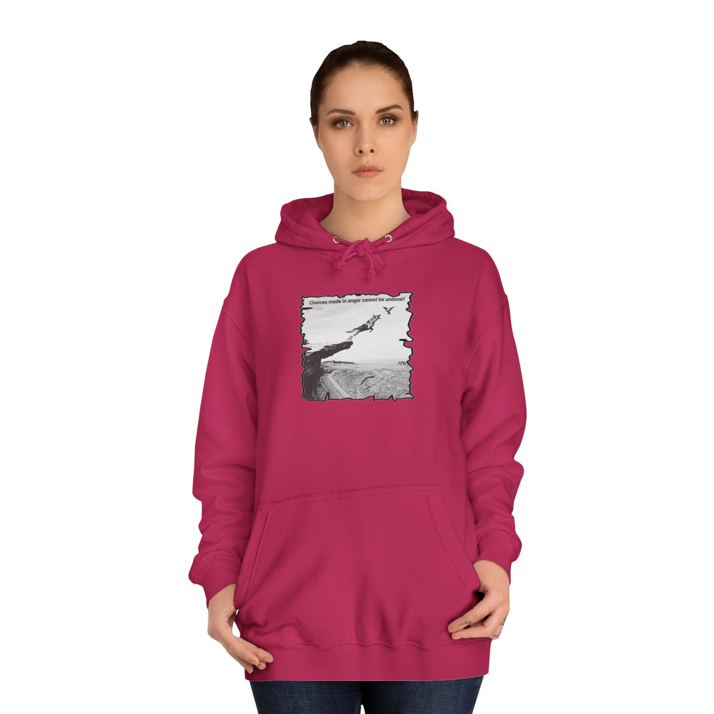 UnWise Woof Cliffhanger Choice Anger's Edge (Hoodie - Cozy and Durable)
