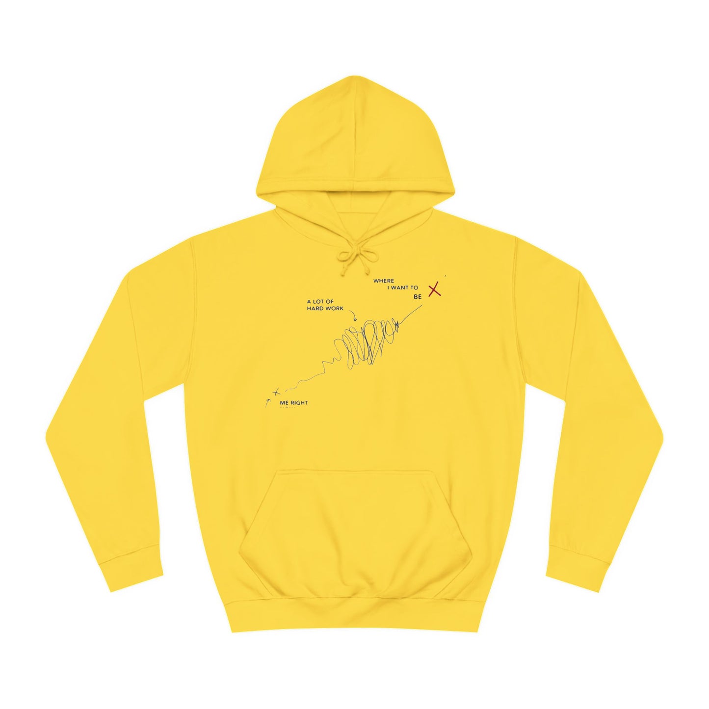 Triumph Trail Journey to Success with No Pain, No Gain (Hoodie - Cozy and Durable)