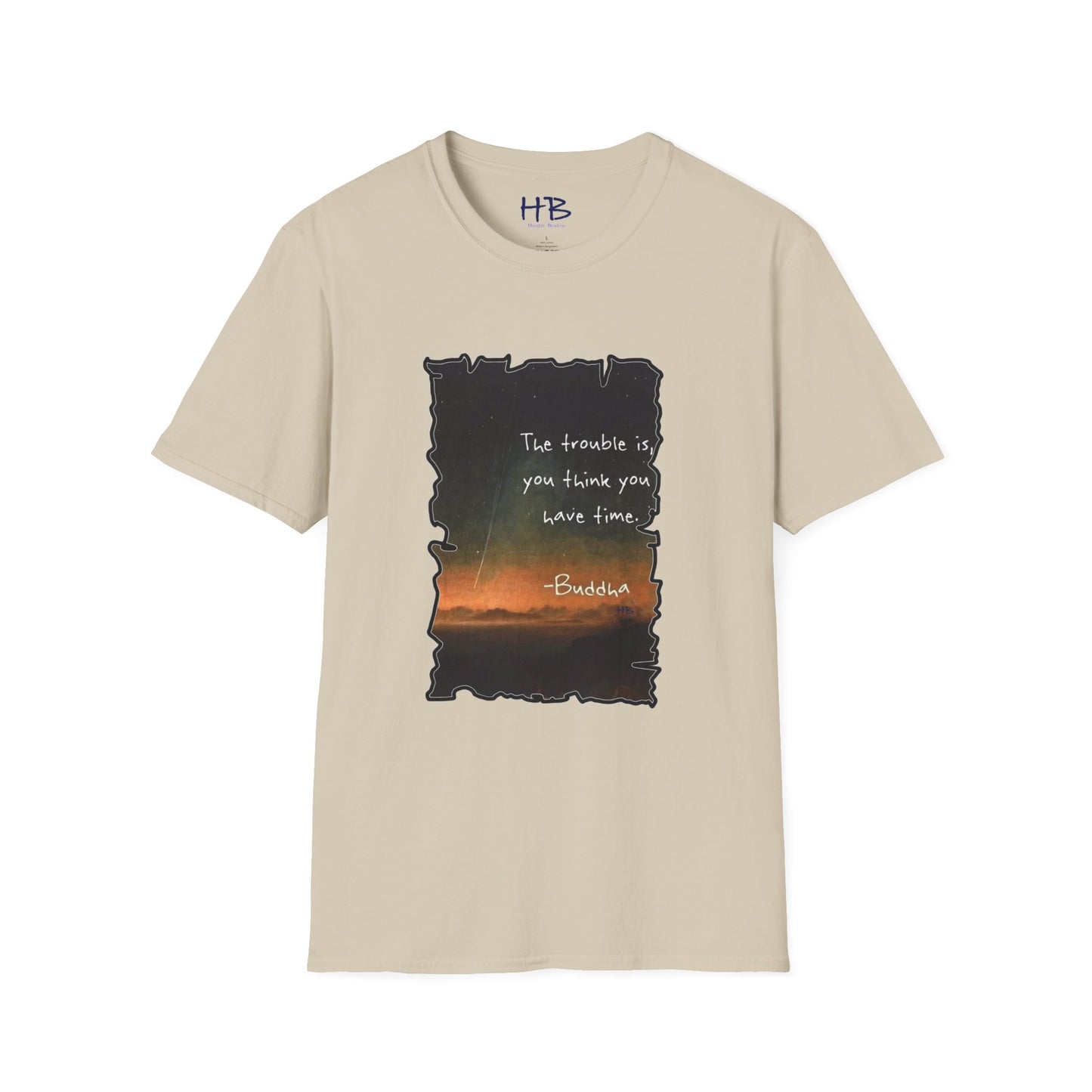 Embrace the Moment: The Time-Conscious Tee Shirt - Buddha