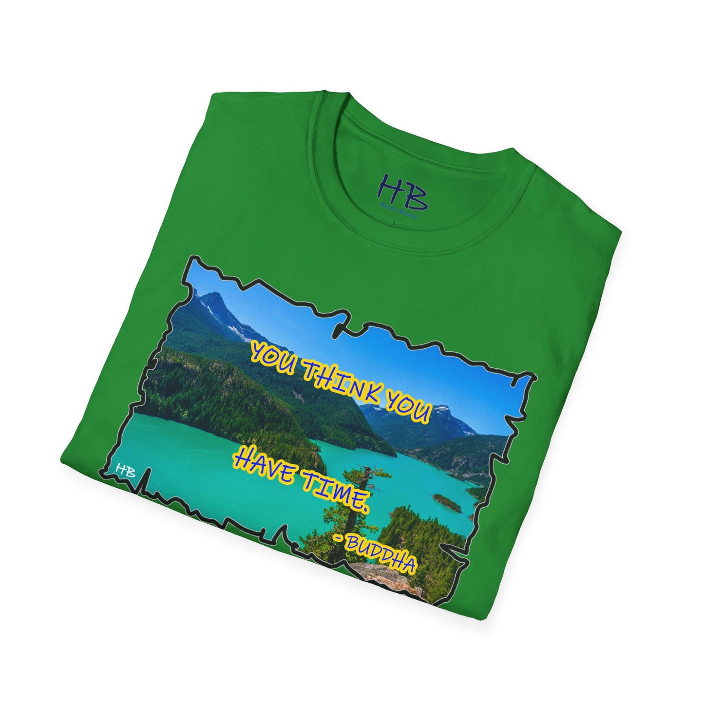 Buddha's Timeless Horizon Harmony; Philosophical Mirage Ethereal Lake Sunset Discourse 10