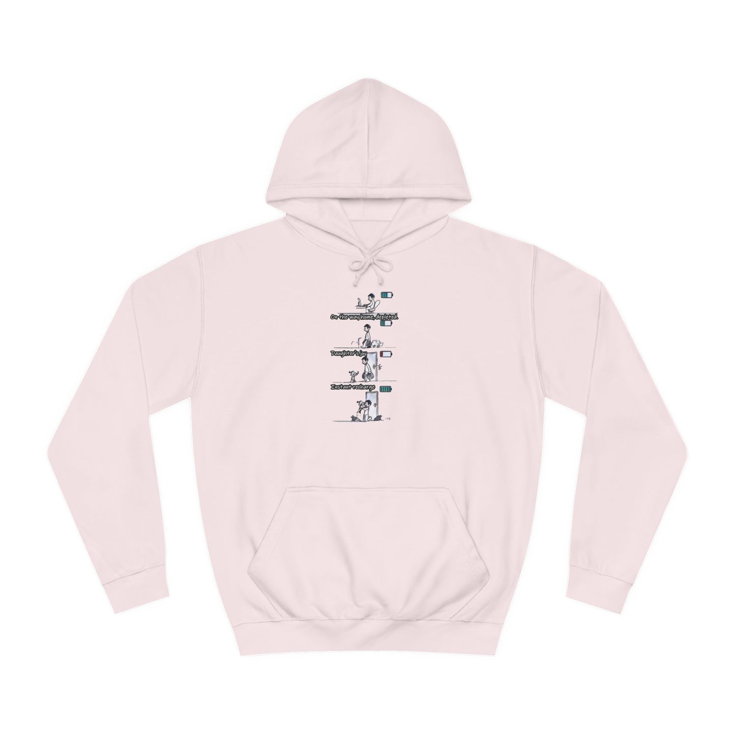 Get Yours Now -- Life's Canvas Daily Energies Unleashed; Day in, Day Out From Office to Home using Threads of Resilience (Hoodie - Cozy and Durable)