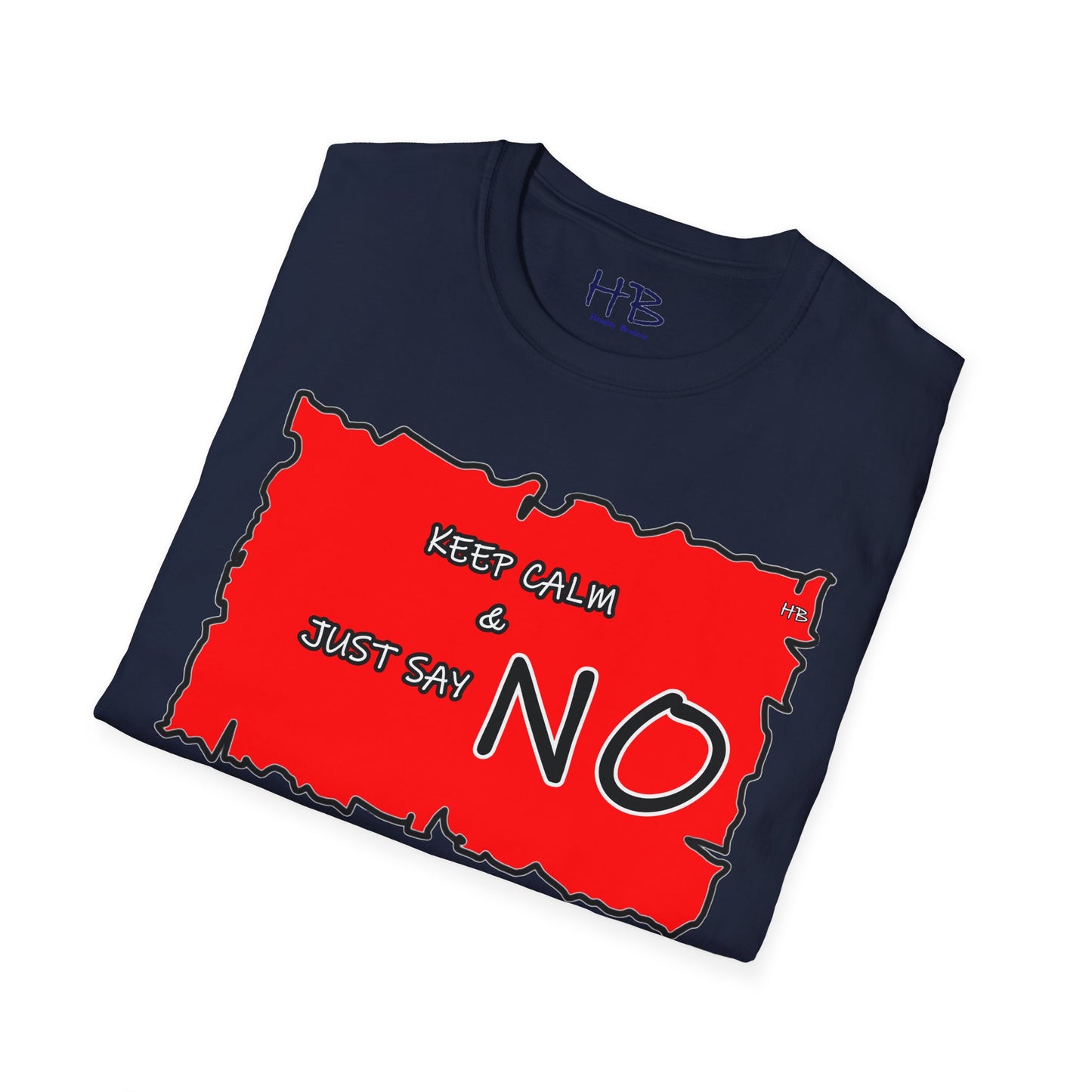 The Fearless Bold Red Attire with a Powerful Message; The 'NO' Declaration