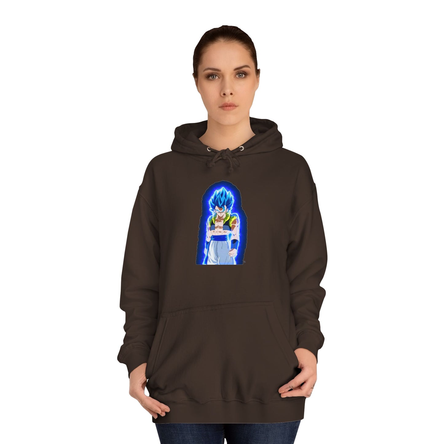 Superhero in Blue in max level (Hoodie - Cozy and Durable)