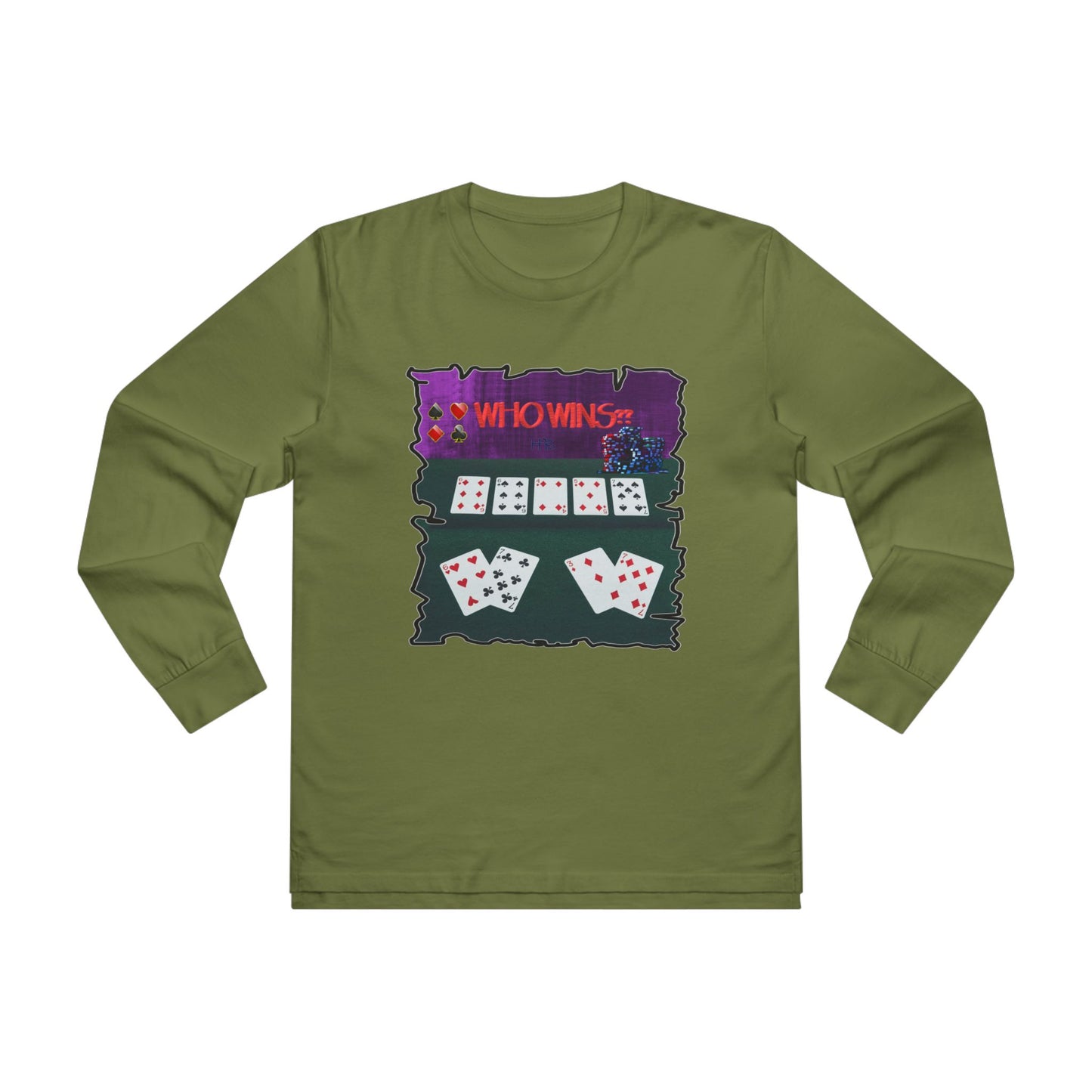 Get Yours Now -- Poker Face-off  Proclamation Challenge (Men's Base Longsleeve Tee - All-Season Wear)