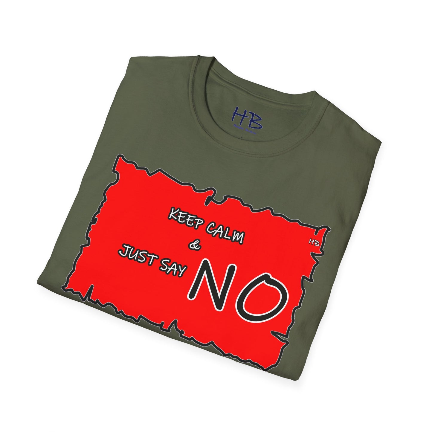 The Fearless Bold Red Attire with a Powerful Message; The 'NO' Declaration