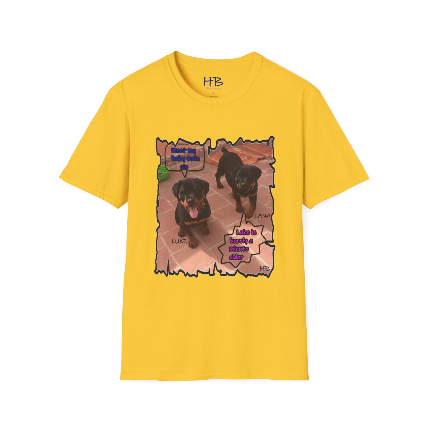 The Noble Duo: A Captivating Image of Precious baby Rothweillers