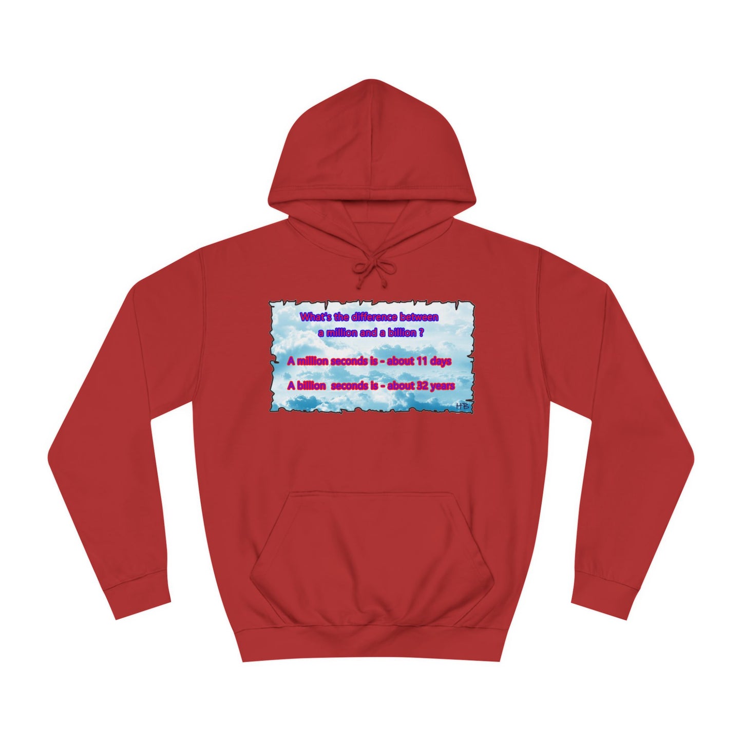 Get Yours Now -- Difference between million and billion calculated in seconds (Hoodie - Cozy and Durable)
